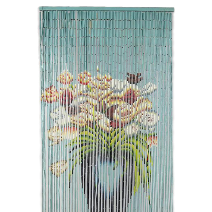 Штора бамбукова Ваза з квітами CR-053