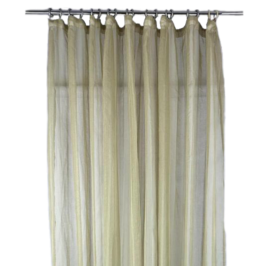 Штора-тюль олива смуги на тасьмі CR-057