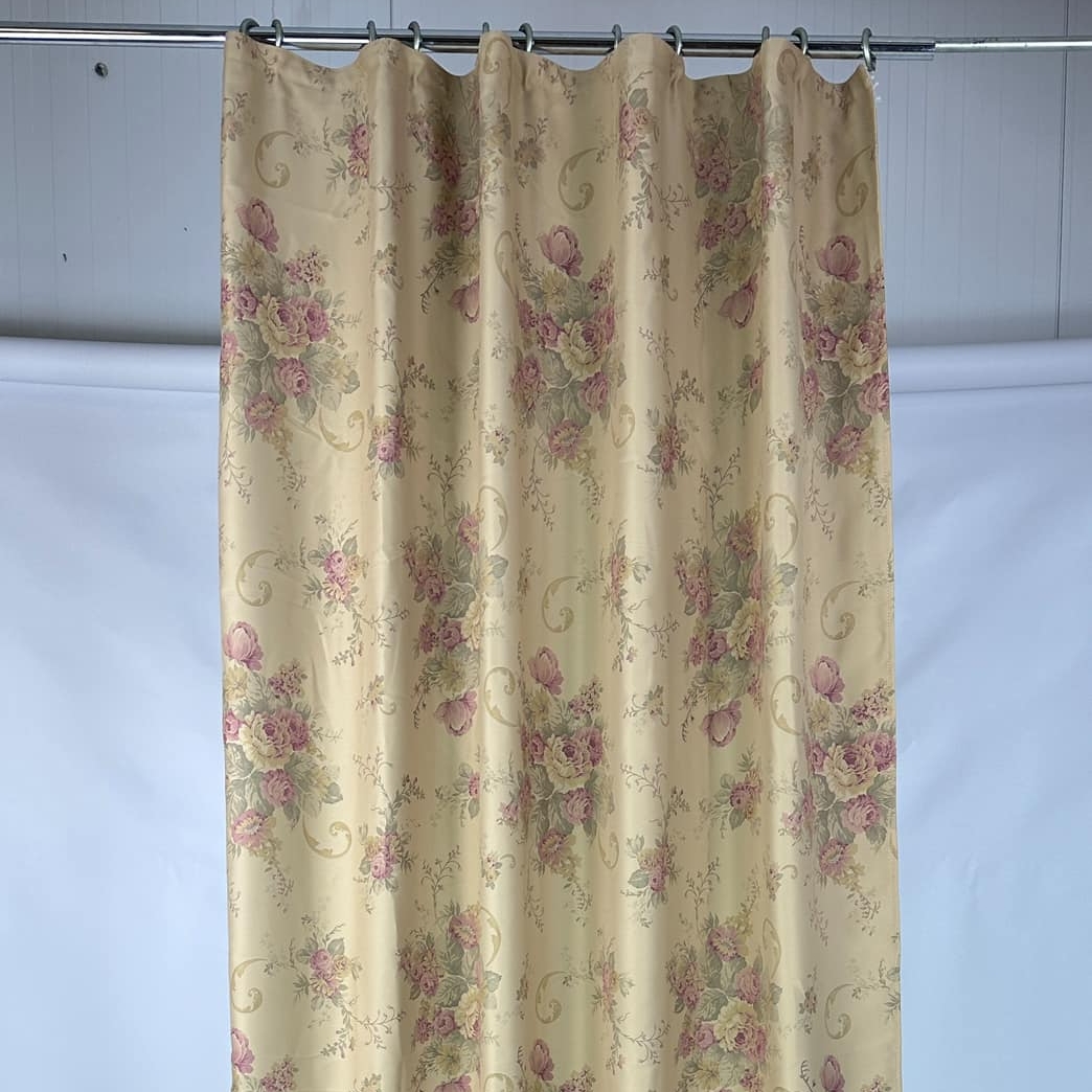 Штора беж троянди на тасьмі CR-062
