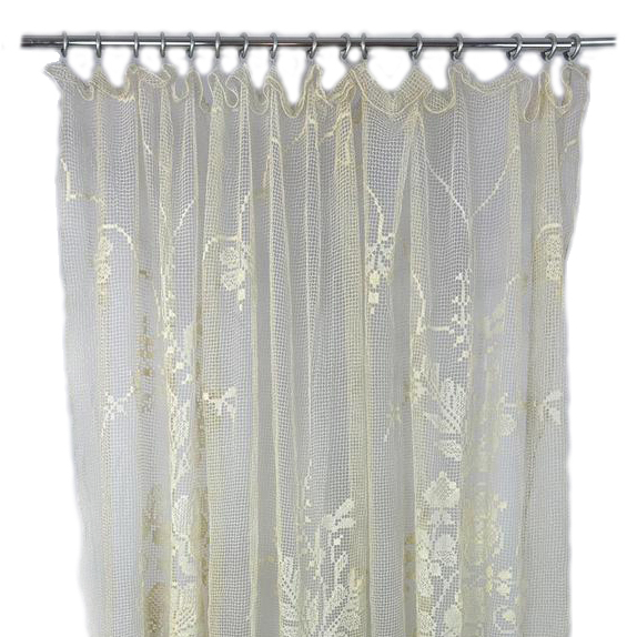 Тюль беж ажурний Троянди CR-063