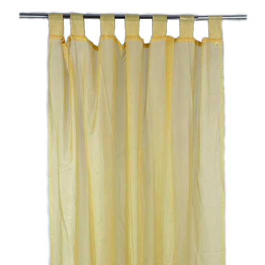 Тюль жовтий органза на петлях CR-069