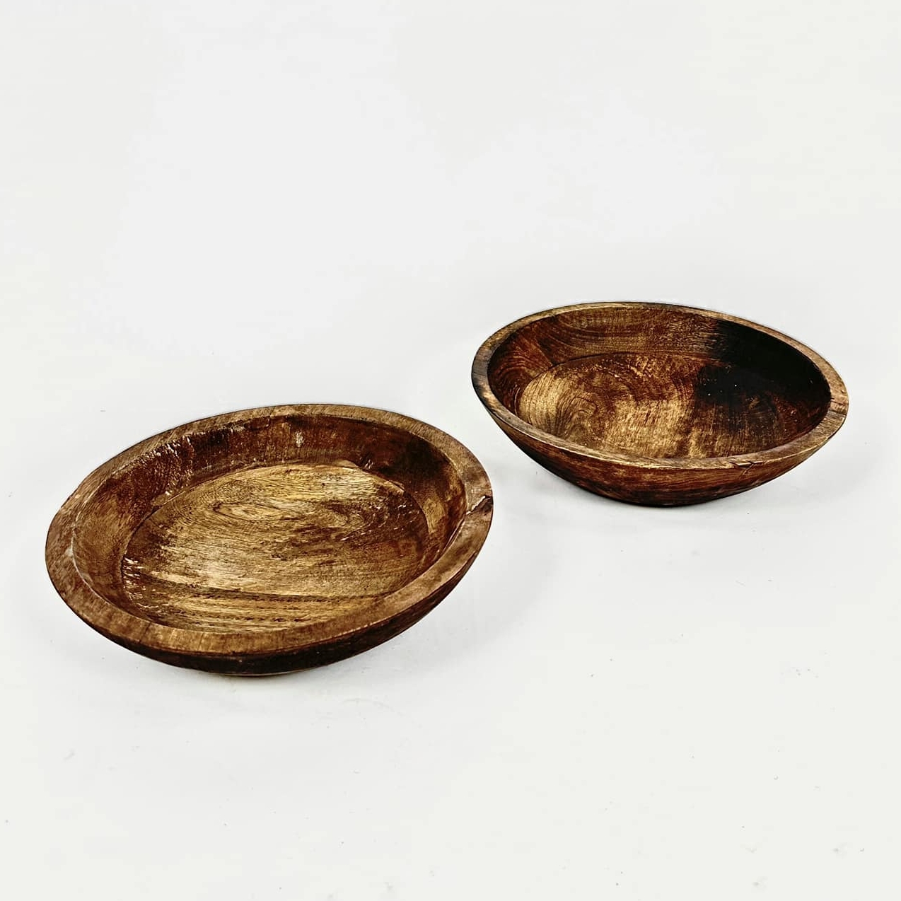 Миска декоративна груба етно темне дерево