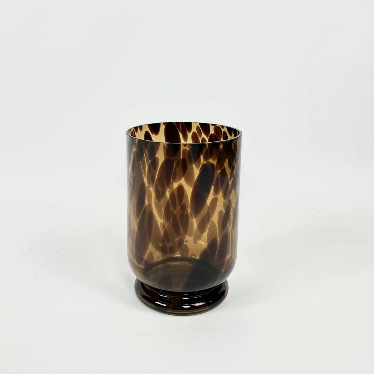 Ваза коричнева "черепахове" скло VA-450