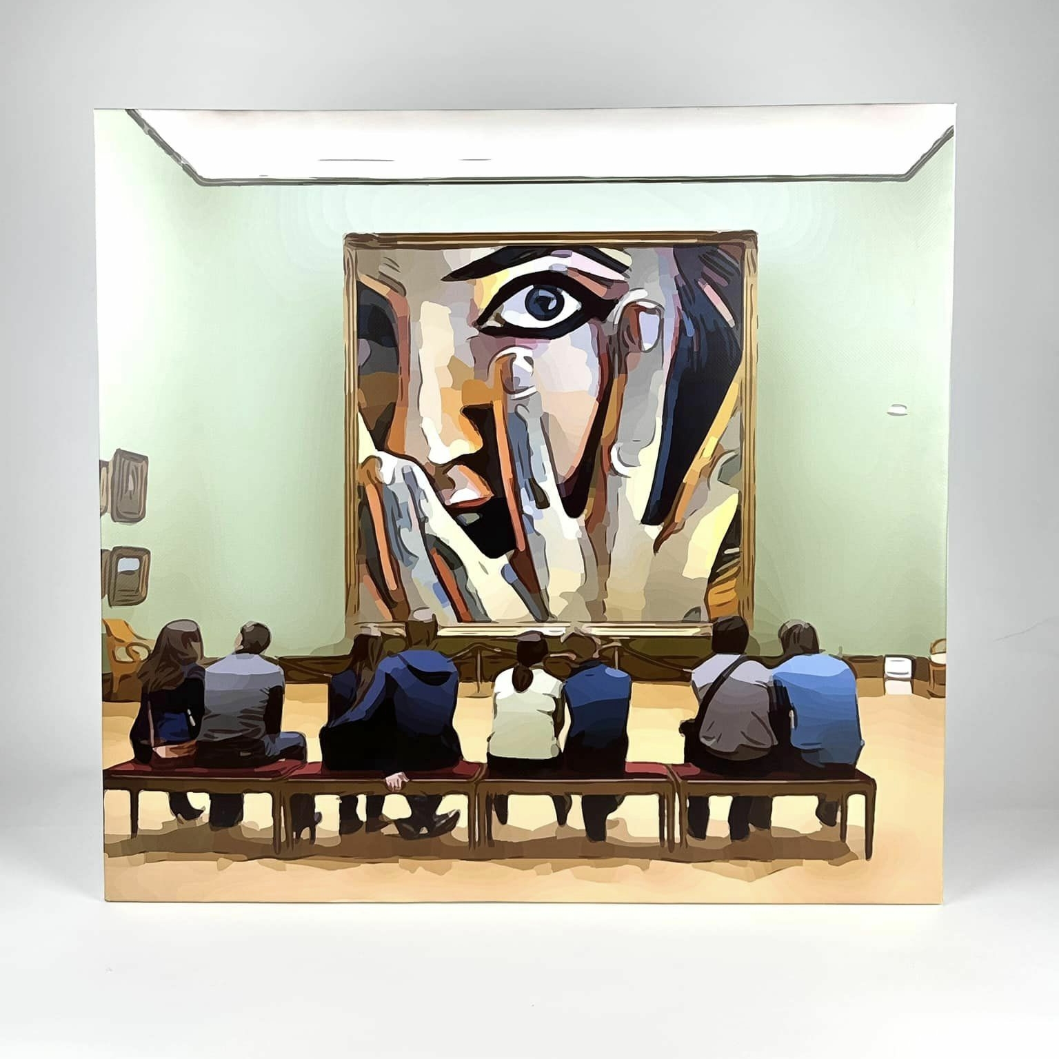 Постер В музеї друк на вінілі на підрамнику AR-993