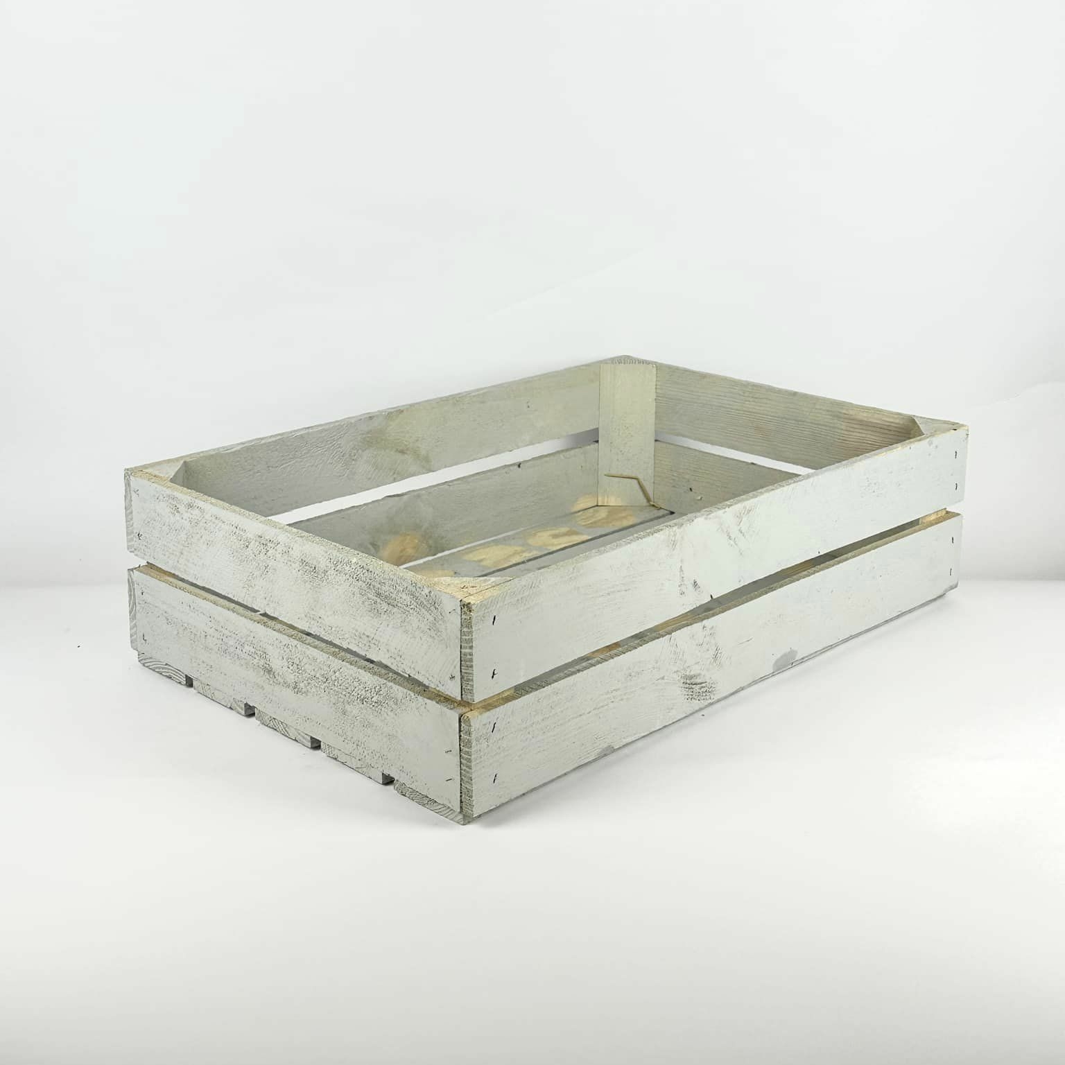 Ящик садовий низький св-дерево/фарбований св-сірий № 28