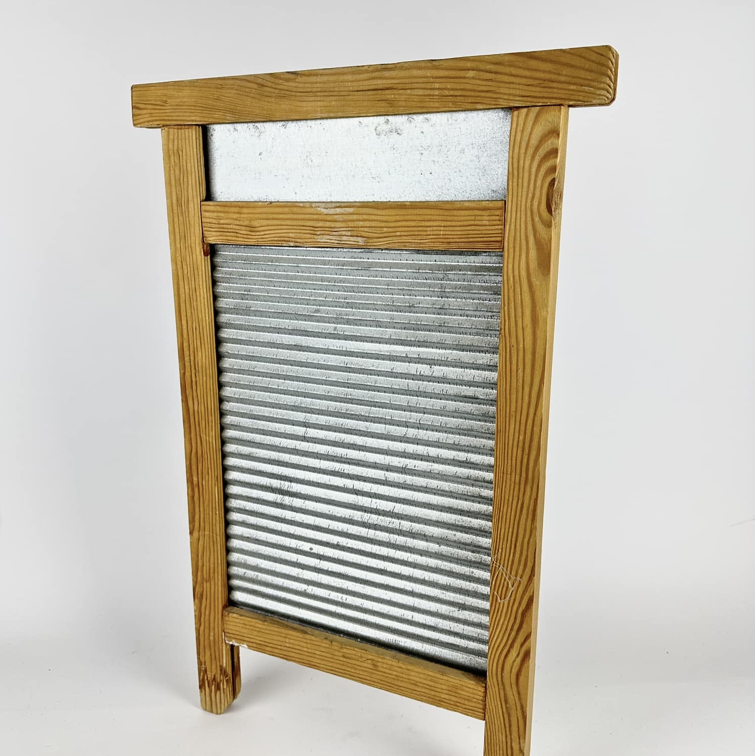 Пральна дошка метал/дерево вінтаж