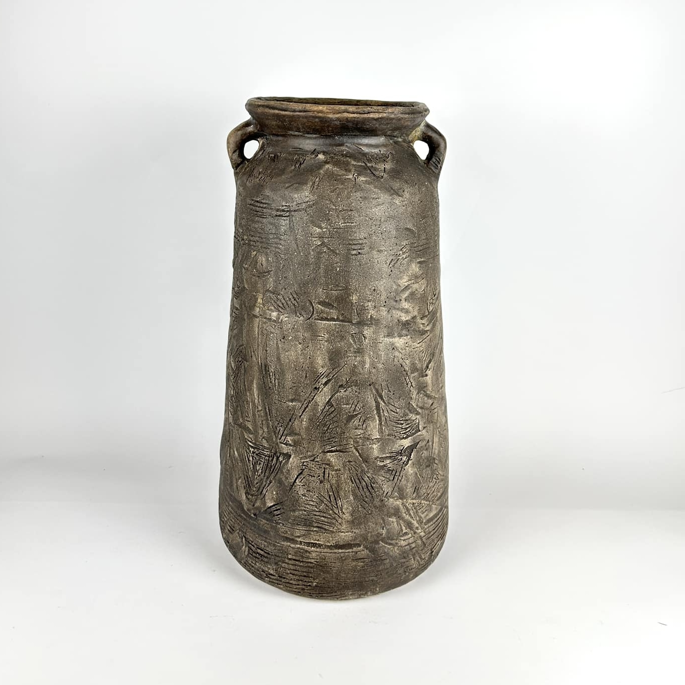 Ваза велика з 2 вушками етно кераміка VA-452