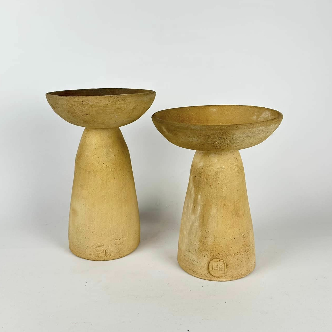 Ваза-чаша висока етно авторська кераміка EN-115