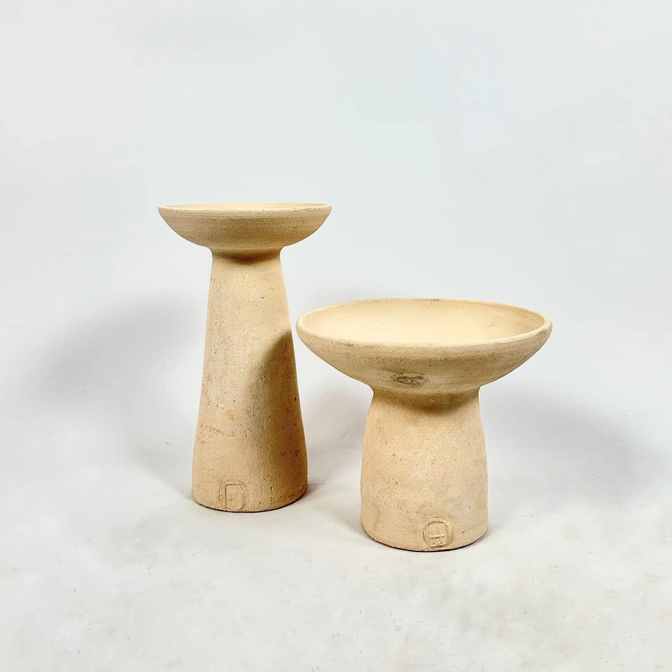 Ваза-чаша висока етно авторська кераміка EN-127