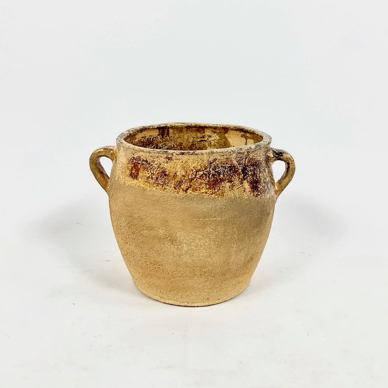 Горщик з 2 ручками етно авторська кераміка EN-133