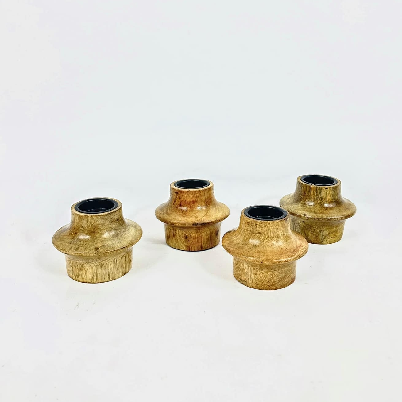 Підсвічник для чайної/широкої свічки дерево EN-141