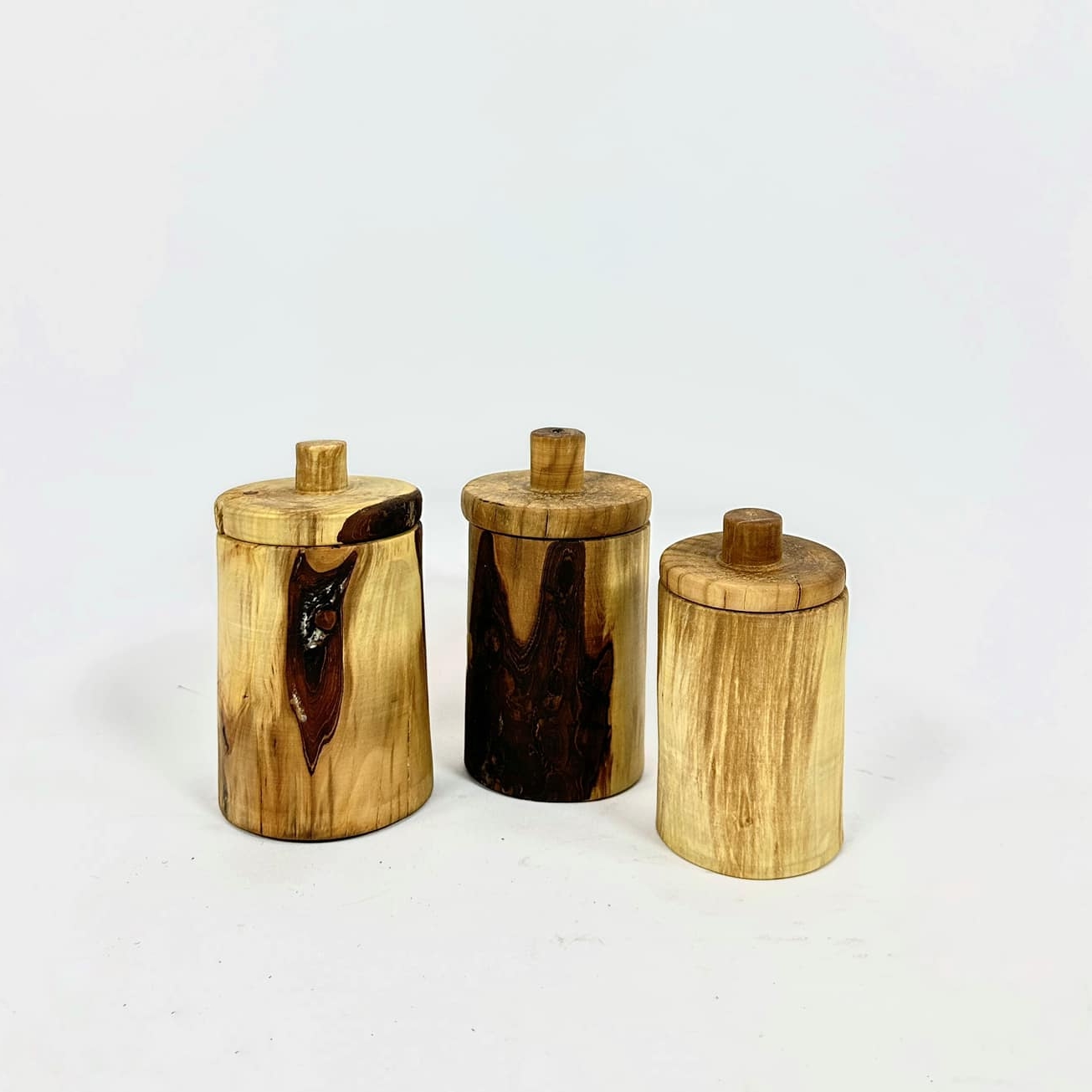 Банка декоративна з кришкою етно дерево EN-145