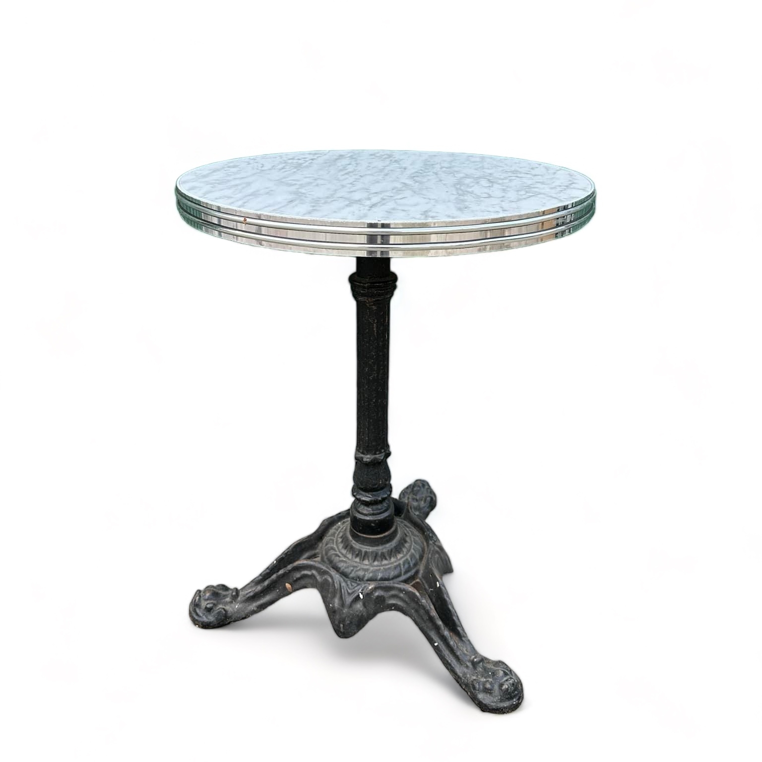 Стіл круглий для кафе стільниця з обідком TB-044