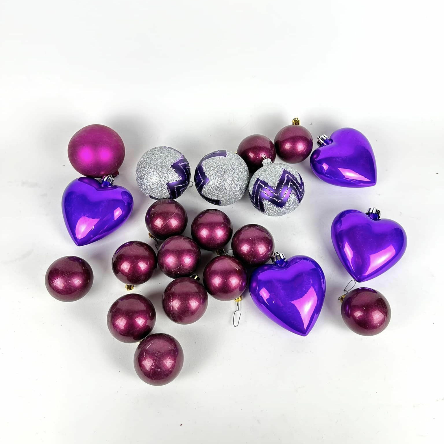 Ялинкова прикраса мікс 5 фіолет