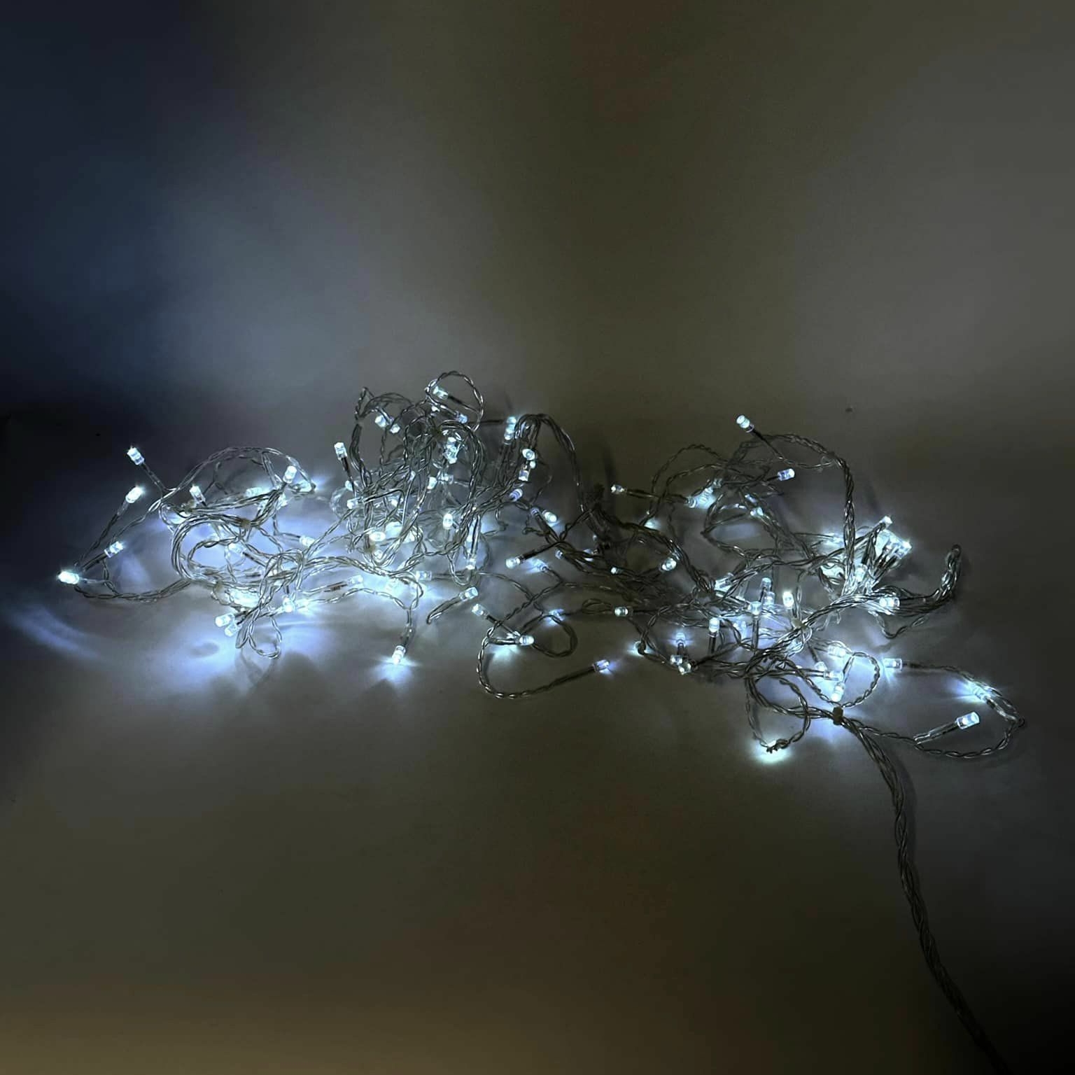 LED-гірлянда прозора холодне біле світло