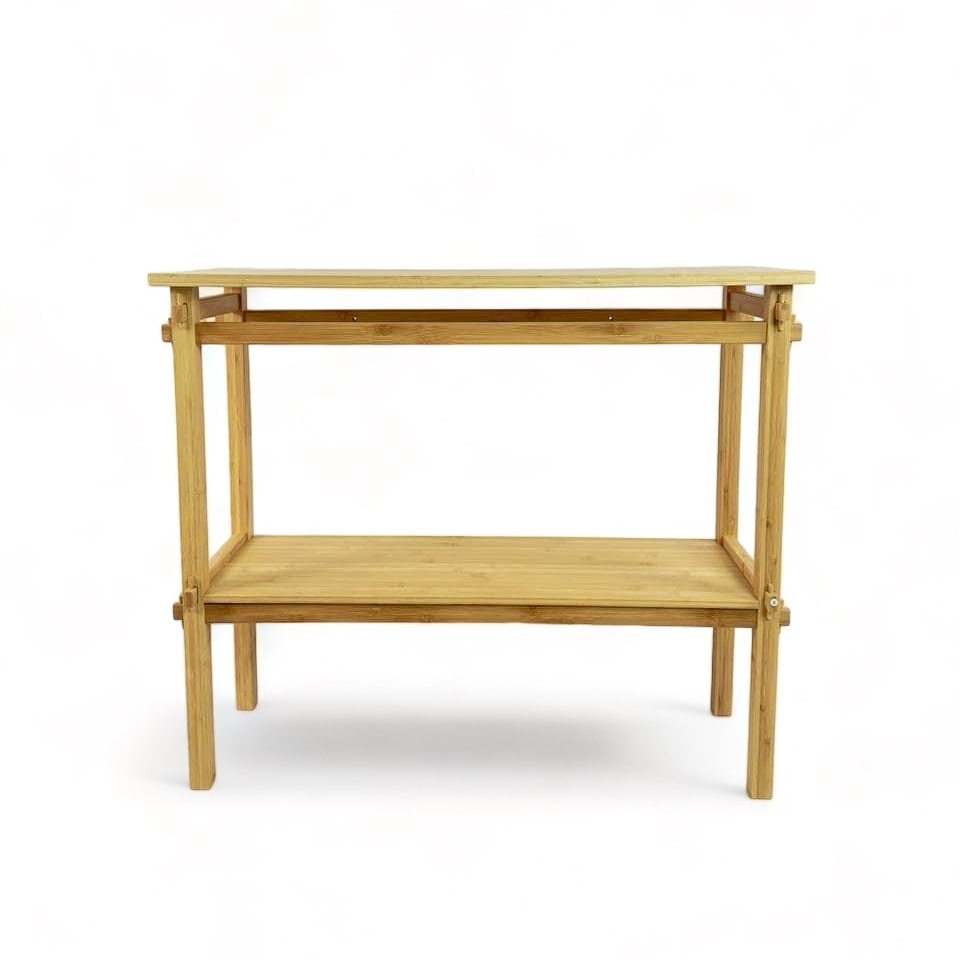 Консольний столик з полицею бамбук TB-321