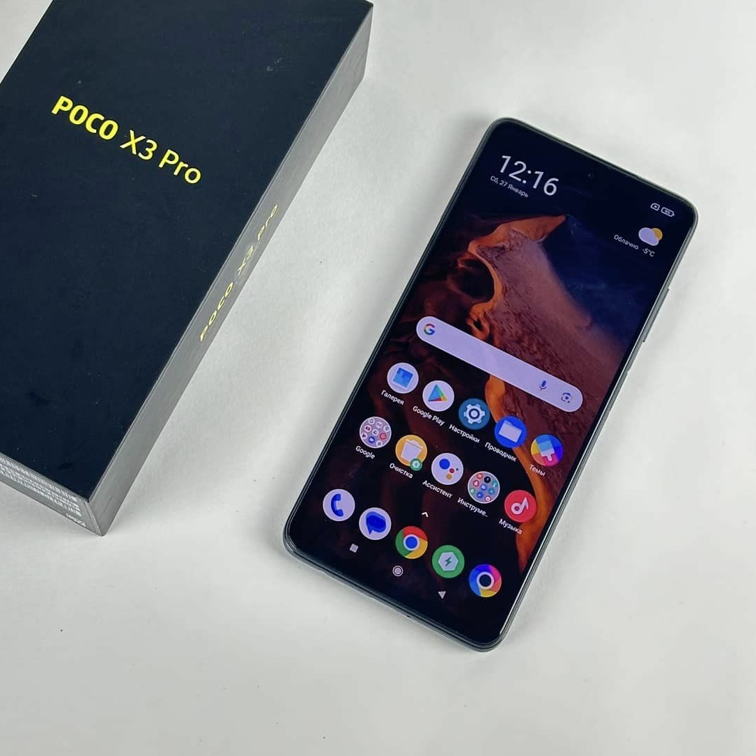 Смартфон Xiaomi Poco X3 Pro 6/128GB Phantom Black / чохол PH-143
