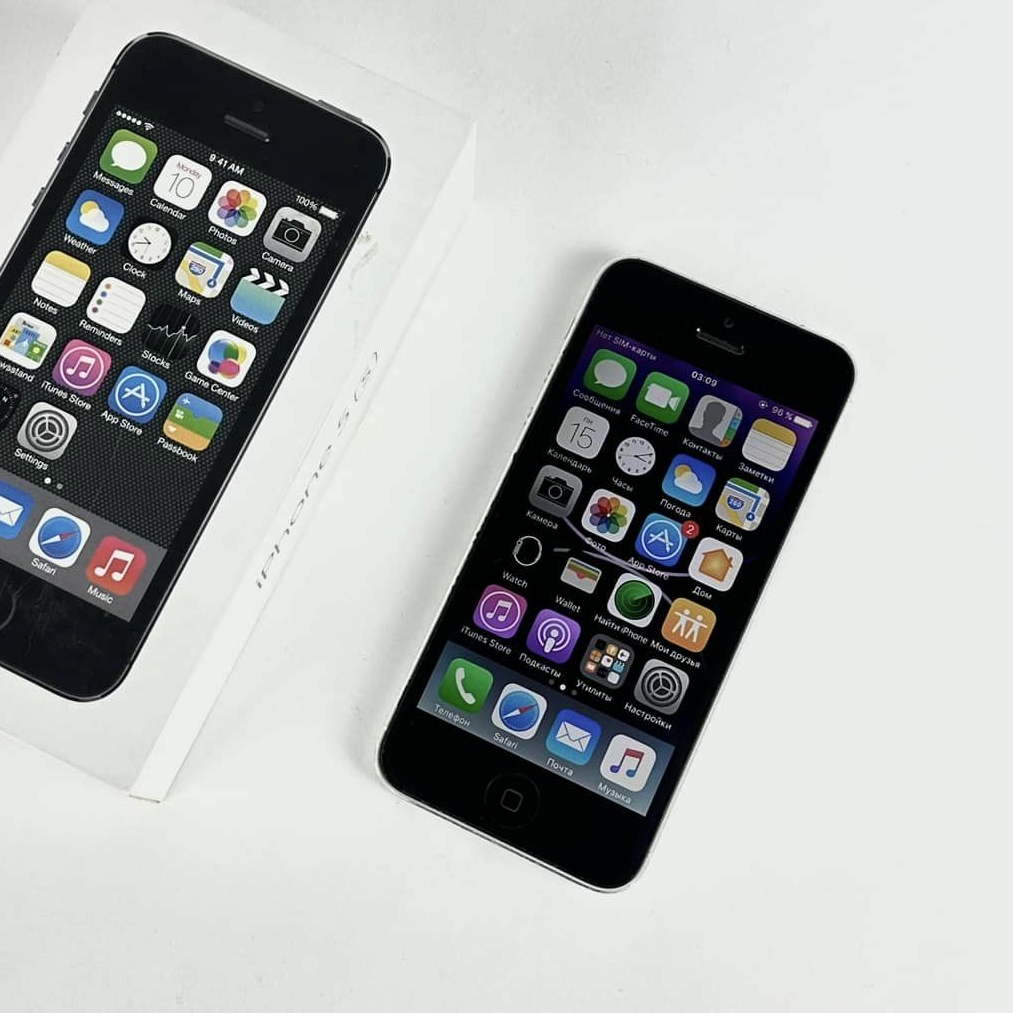 Смартфон Apple iPhone 5 Black/White / чохол PH-144