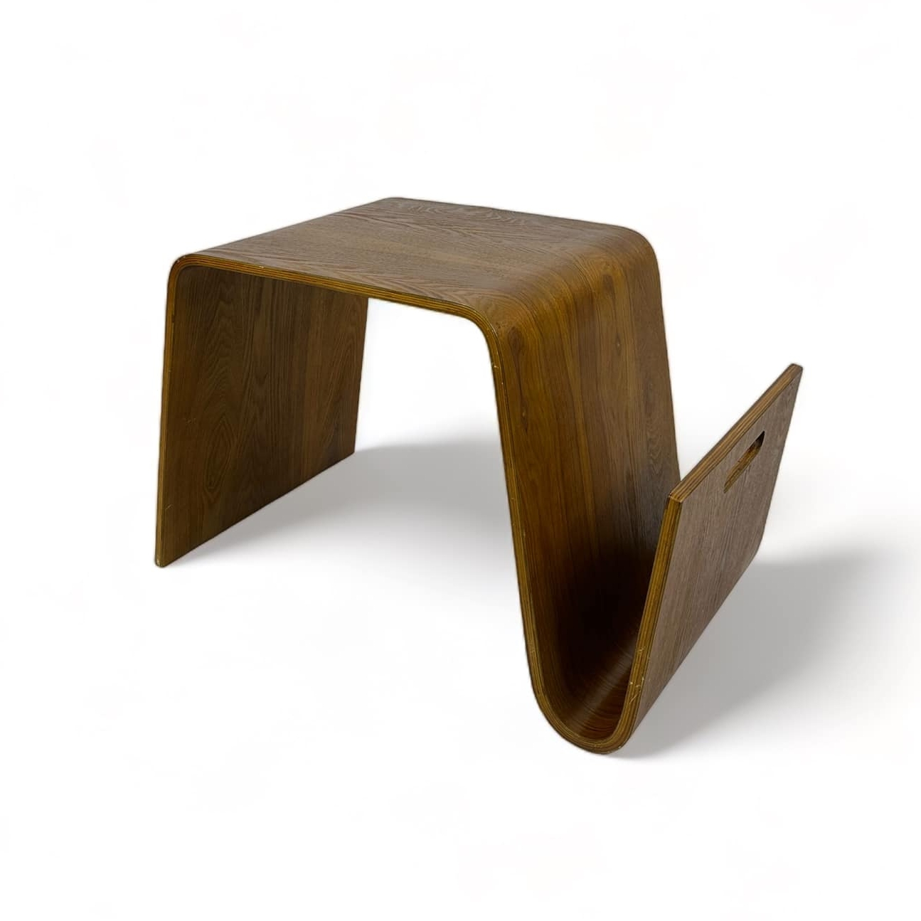 Столик кавовий з відділенням для журналів гнутий дерево TB-862