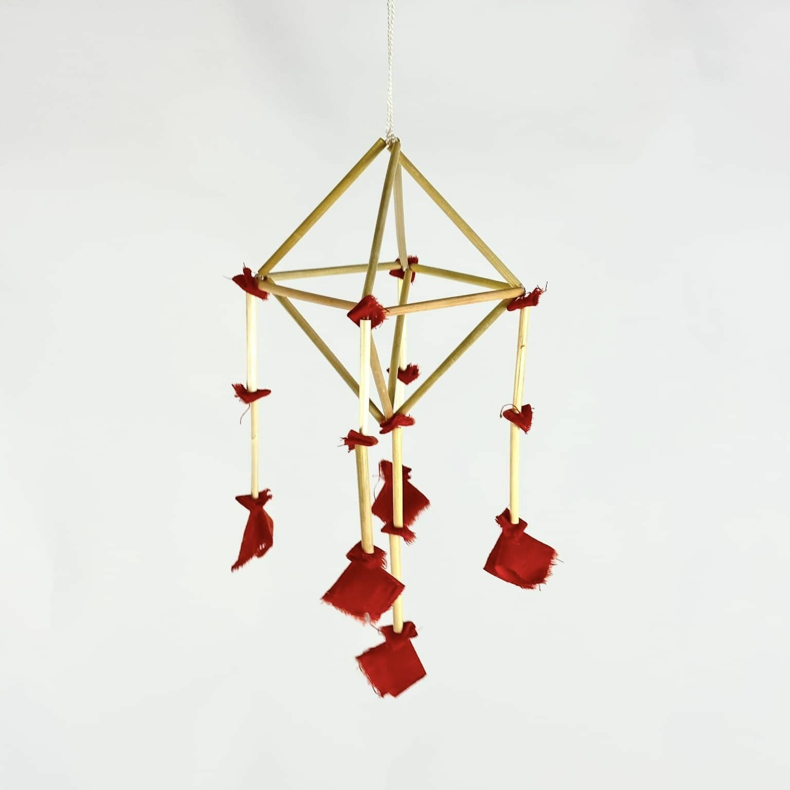 Павук солом'яний різдвяний етно малий 2