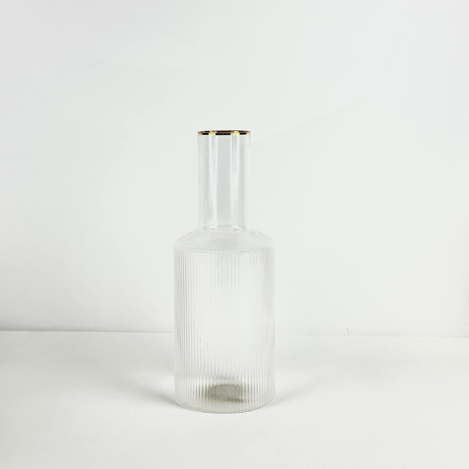 Графин для води прозоре рельєфне скло KF-101