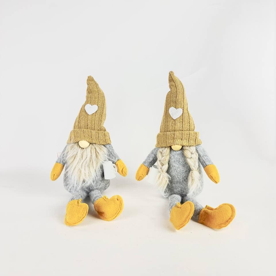 Іграшка Зимовий Гном сірий