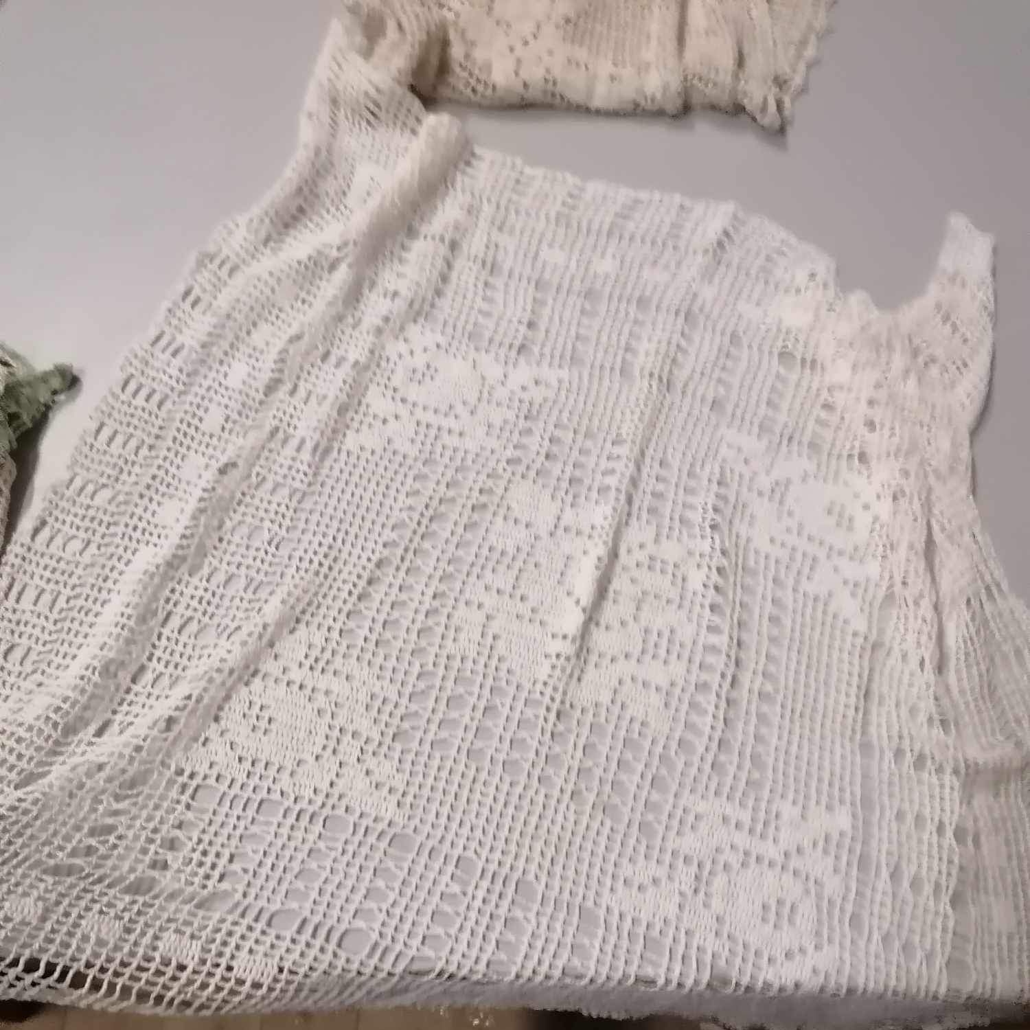 Серветка квадратна вершкова плетіння гачком вінтаж TT-222