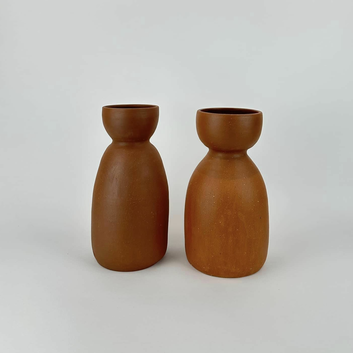 Ваза зі звуженням етно теракота авторська кераміка VA-474