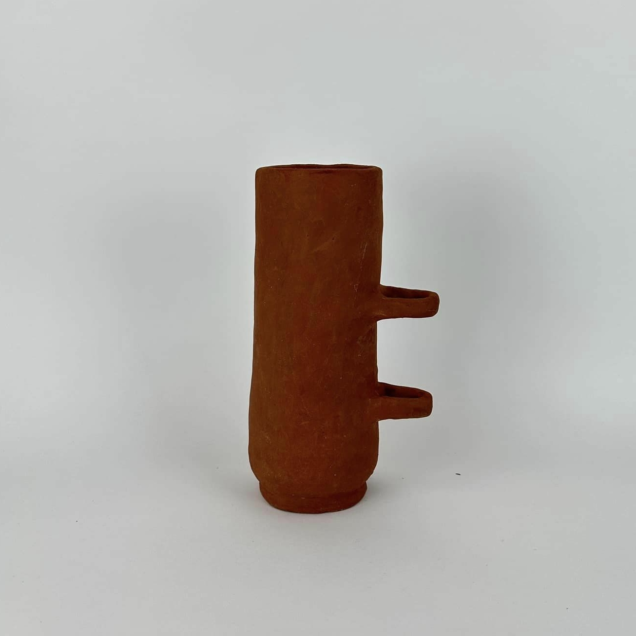 Ваза з 2-ручками етно теракота авторська кераміка VA-475