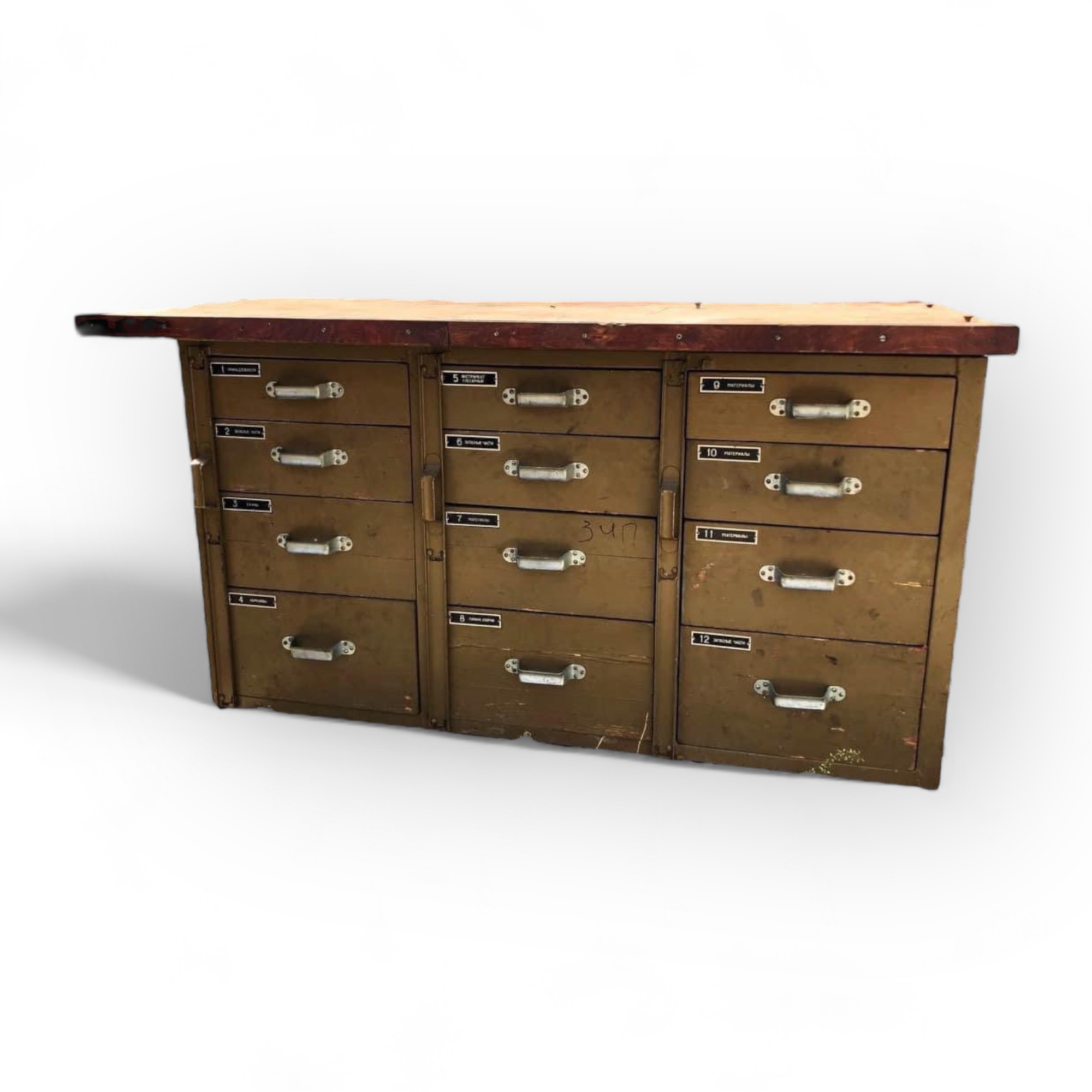 Верстак з шухлядами промисловий вінтаж CB-094