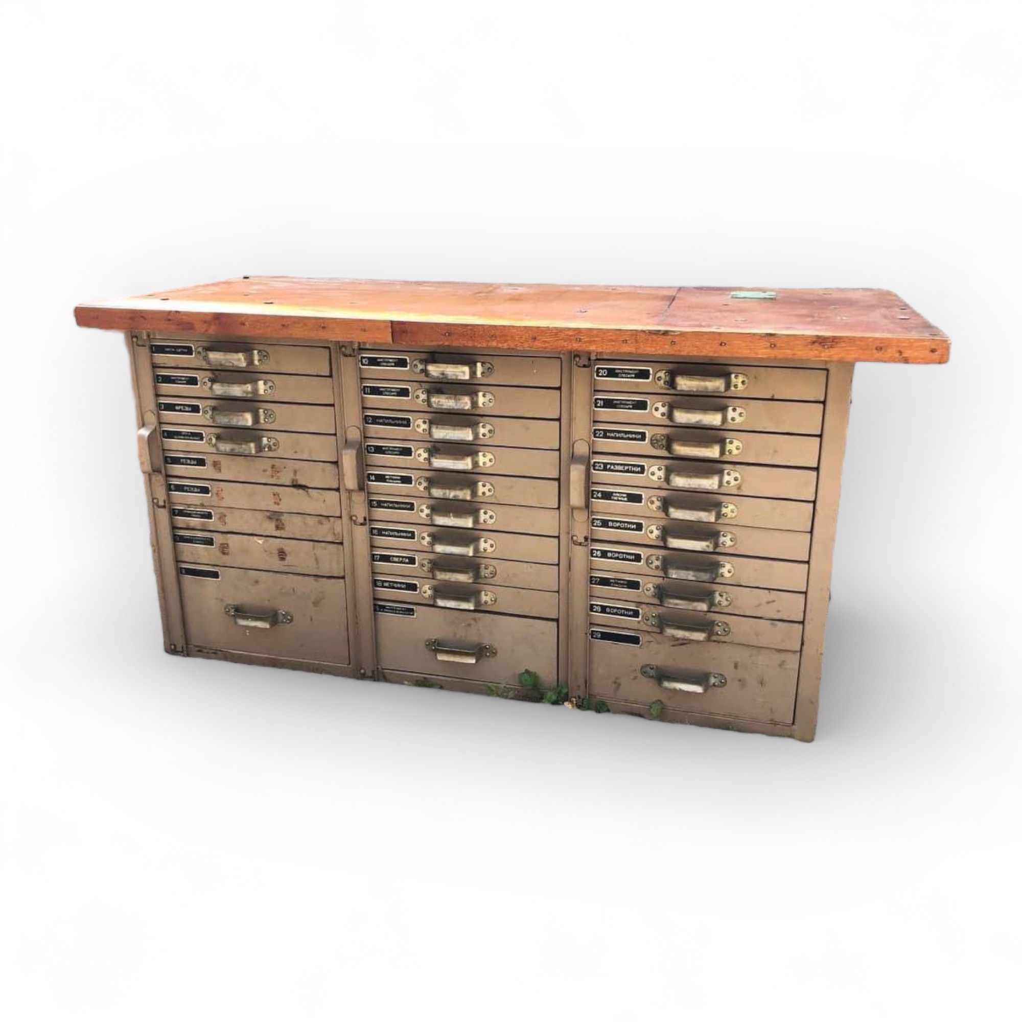 Верстак з шухлядами промисловий вінтаж CB-095