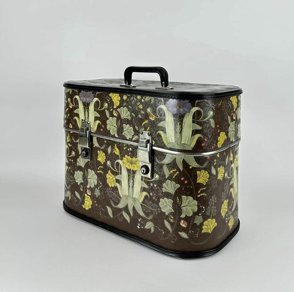 Валіза-футляр коричнева вінтаж декоративна VL-115