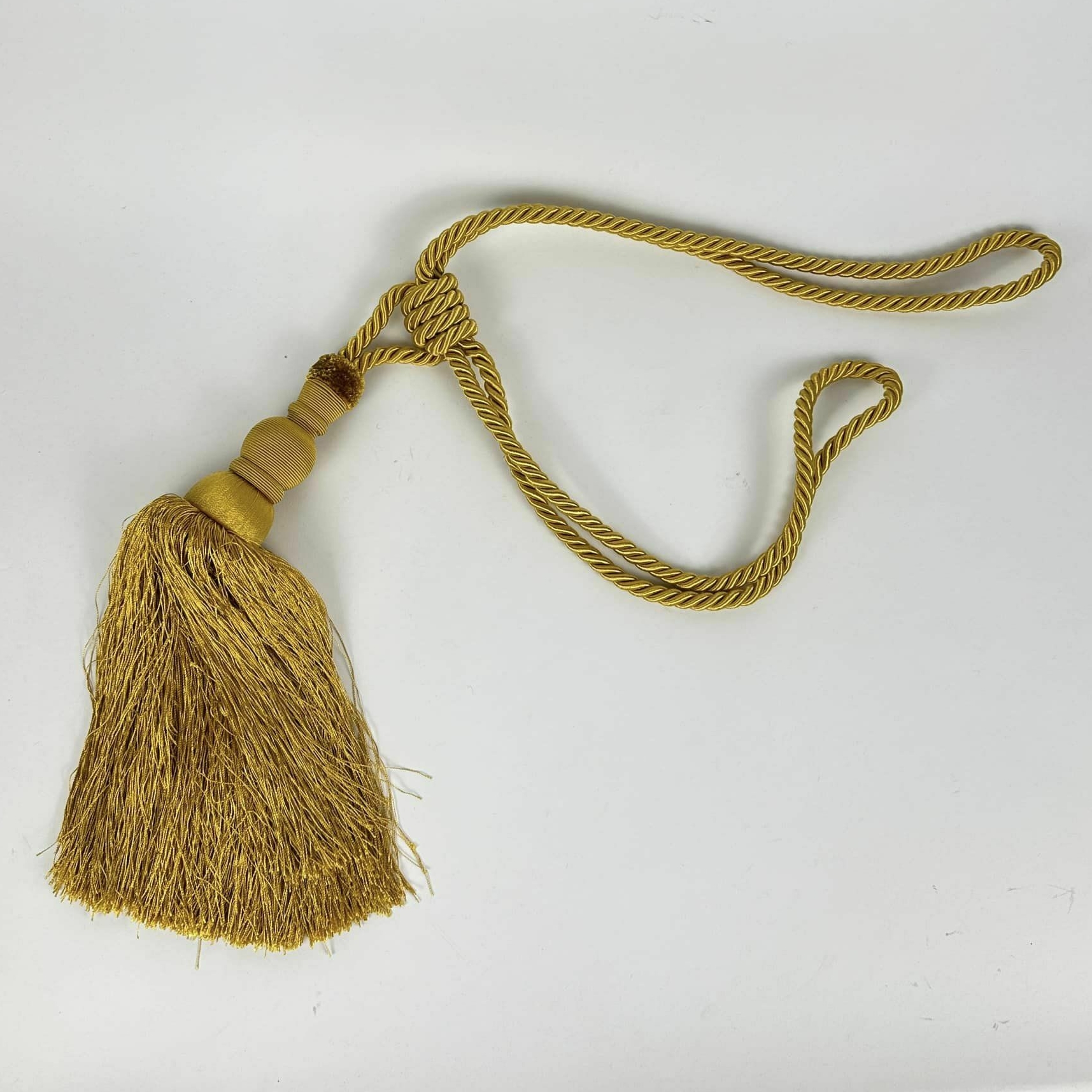 Підхват для штор з кутасом охра CR-081