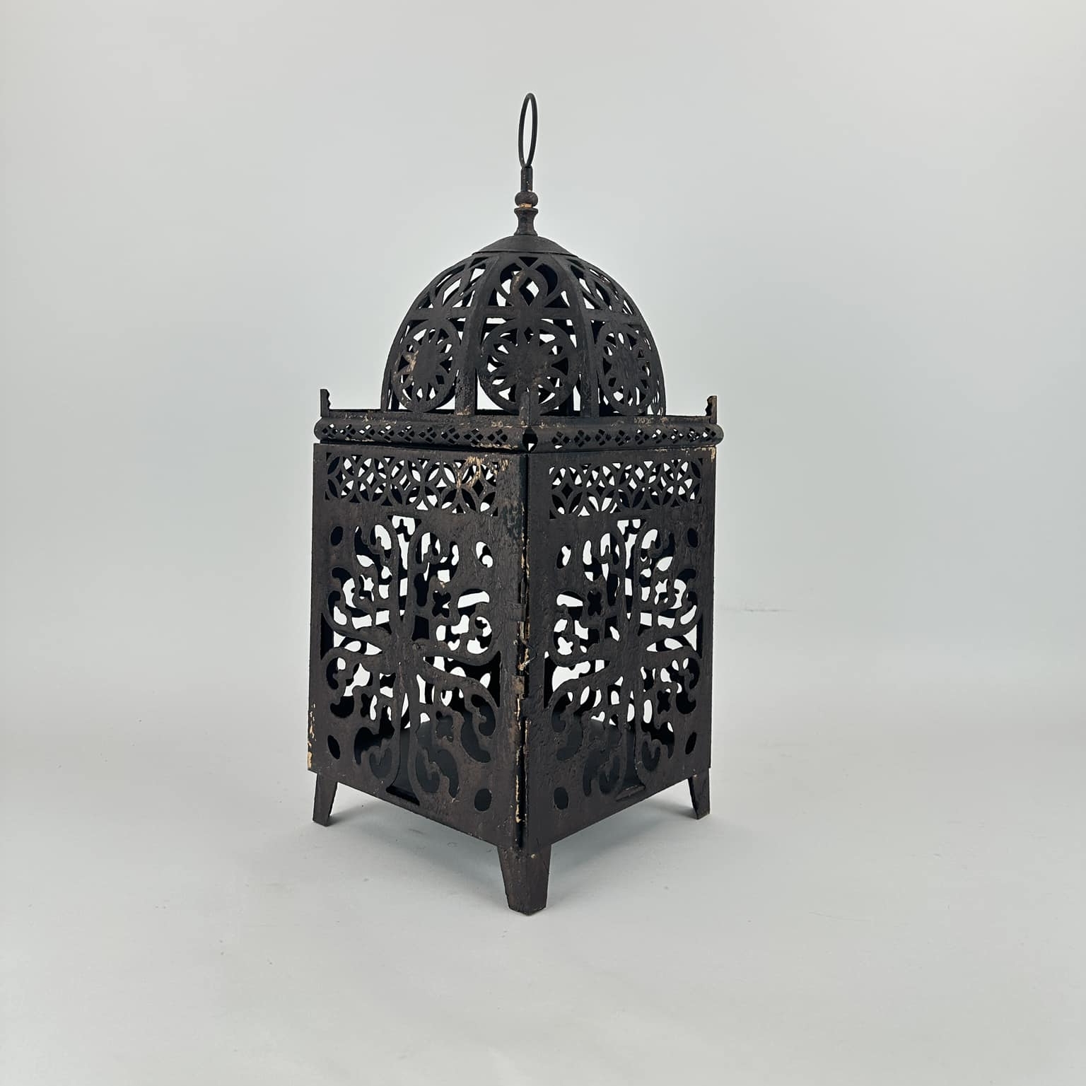 Ліхтар садовий "марокканський" чорно-коричневий метал CL-088