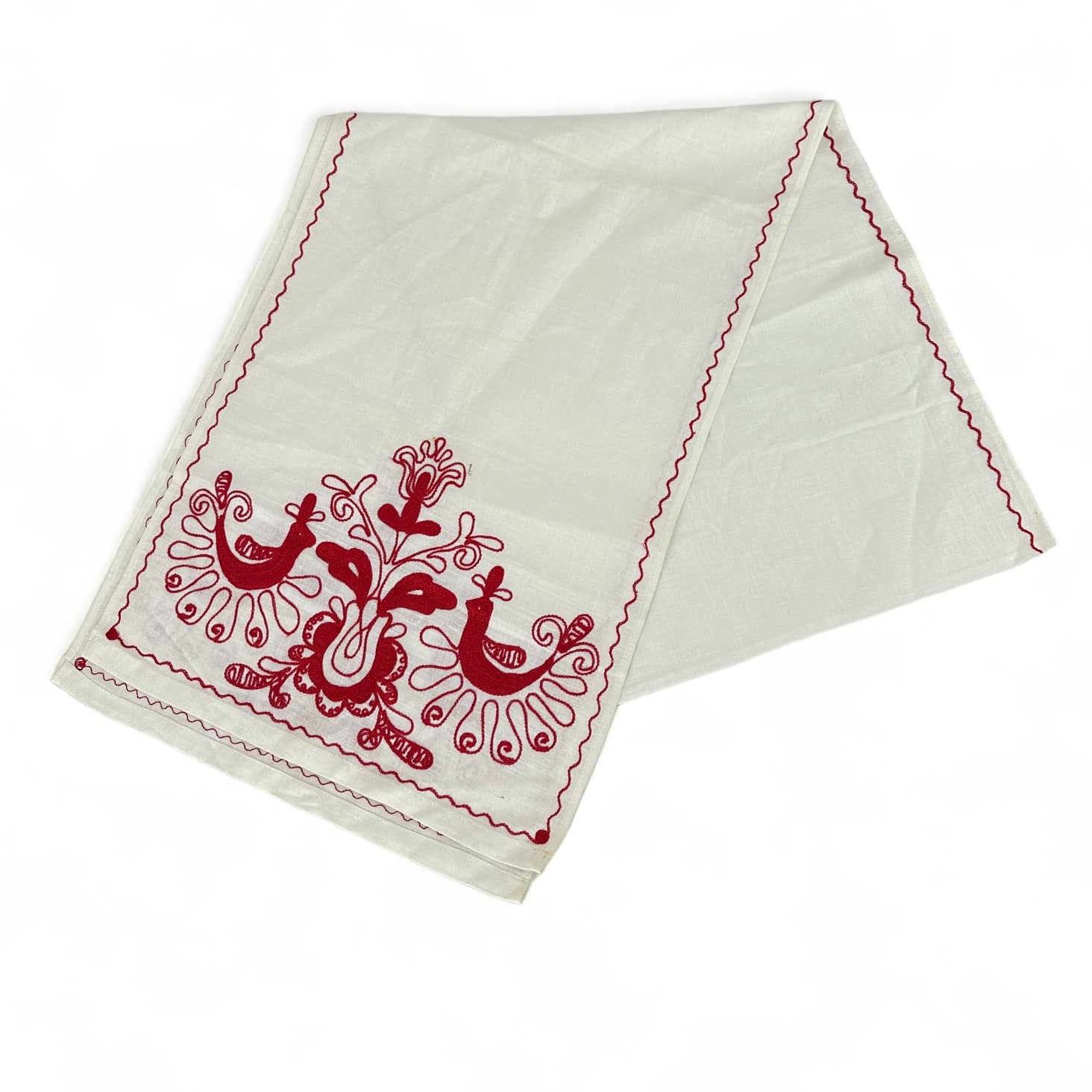 Рушник вишитий етно Пташки вінтаж TT-231