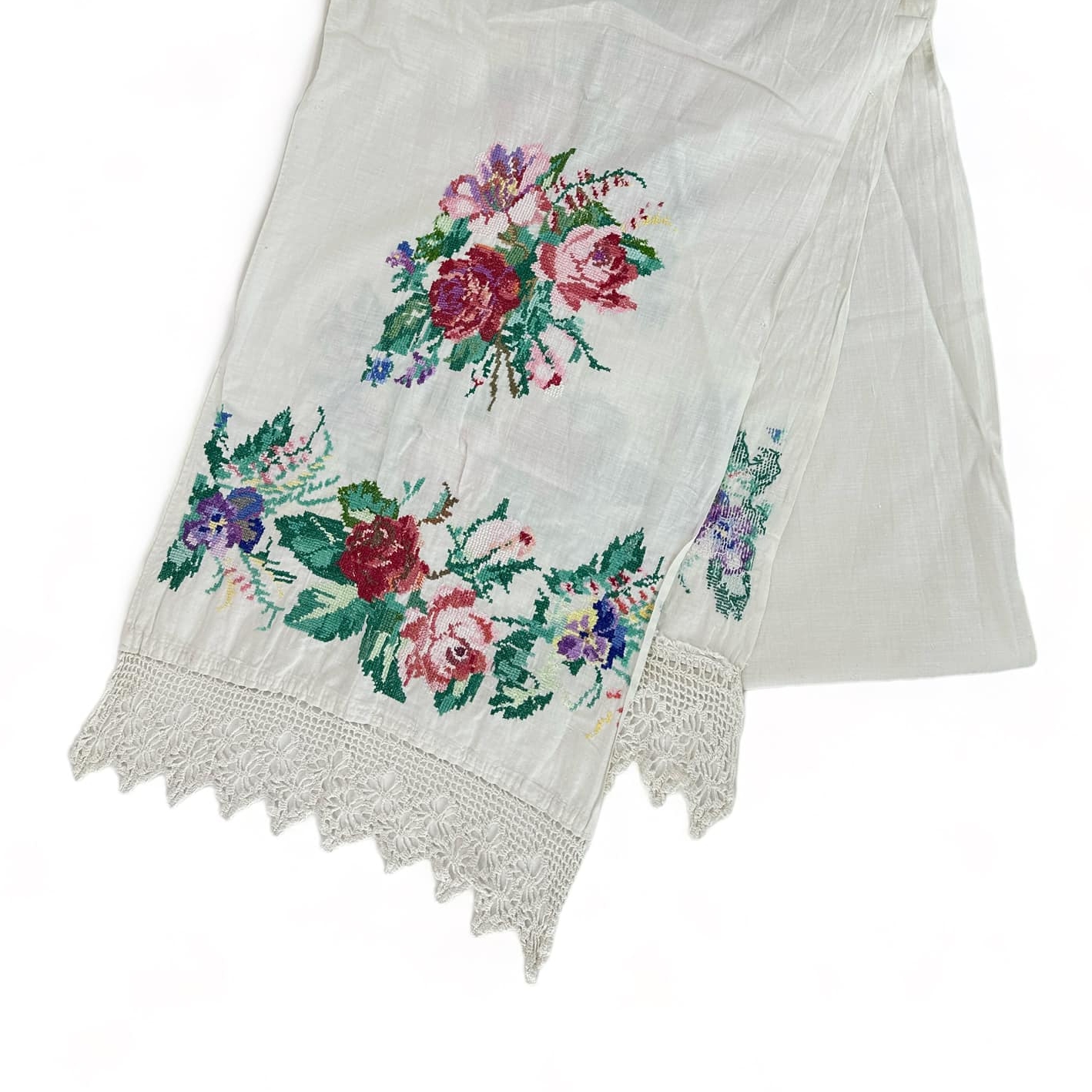 Рушник вишитий етно Троянди вінтаж TT-234