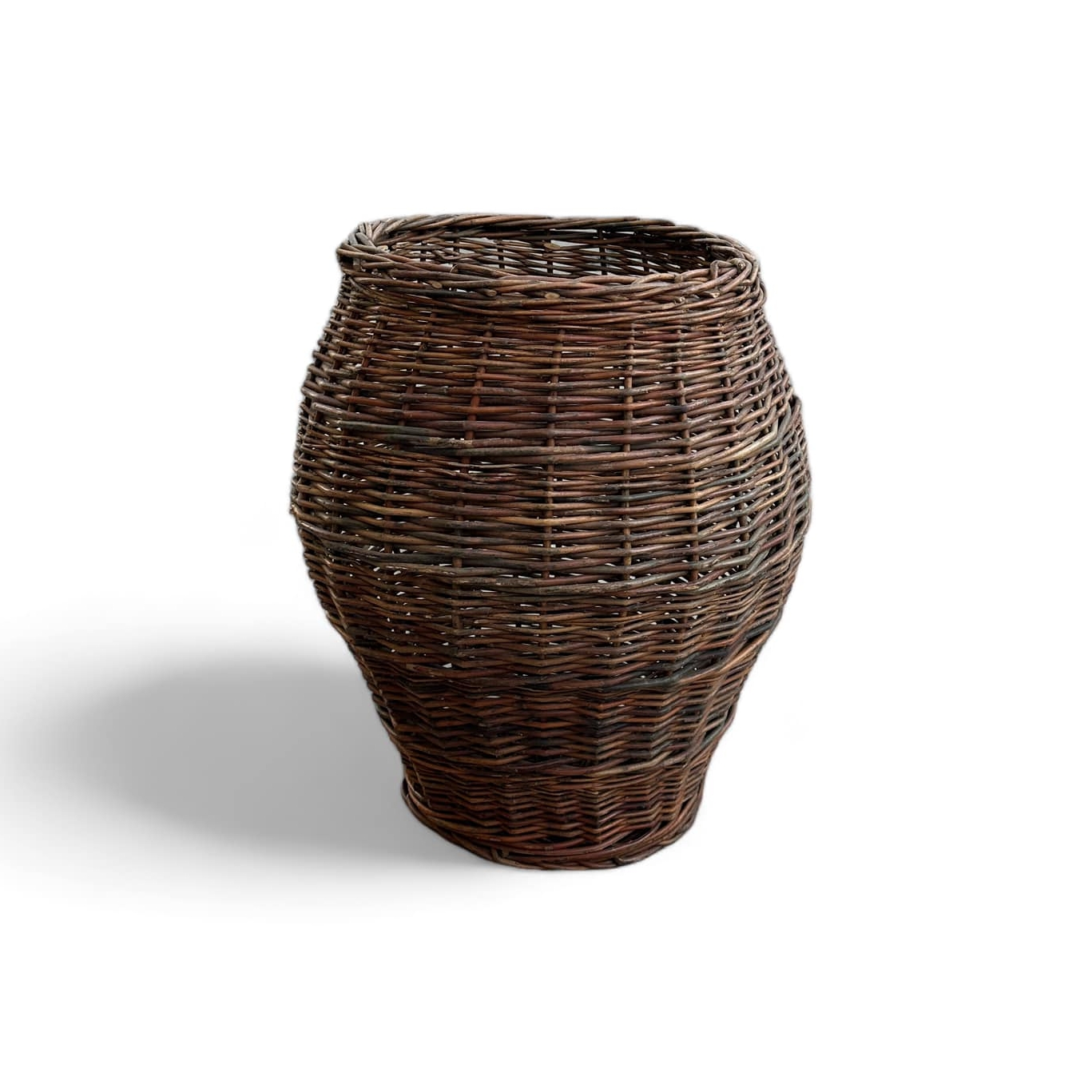 Кошик-кашпо без ручок плетений лоза BA-168