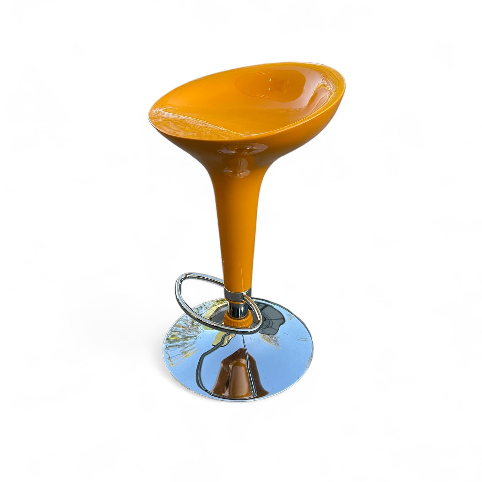 Стілець барний жовто-гарячий ST-141