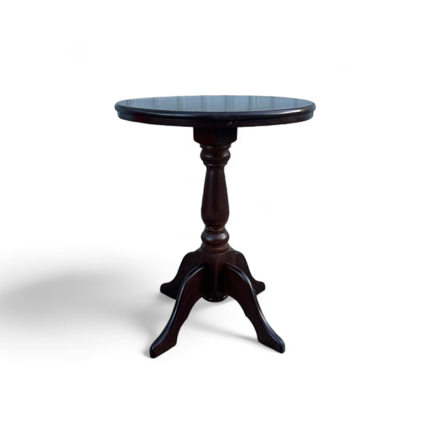 Столик десертний круглий на фігурній ніжці т-дерево TB-863