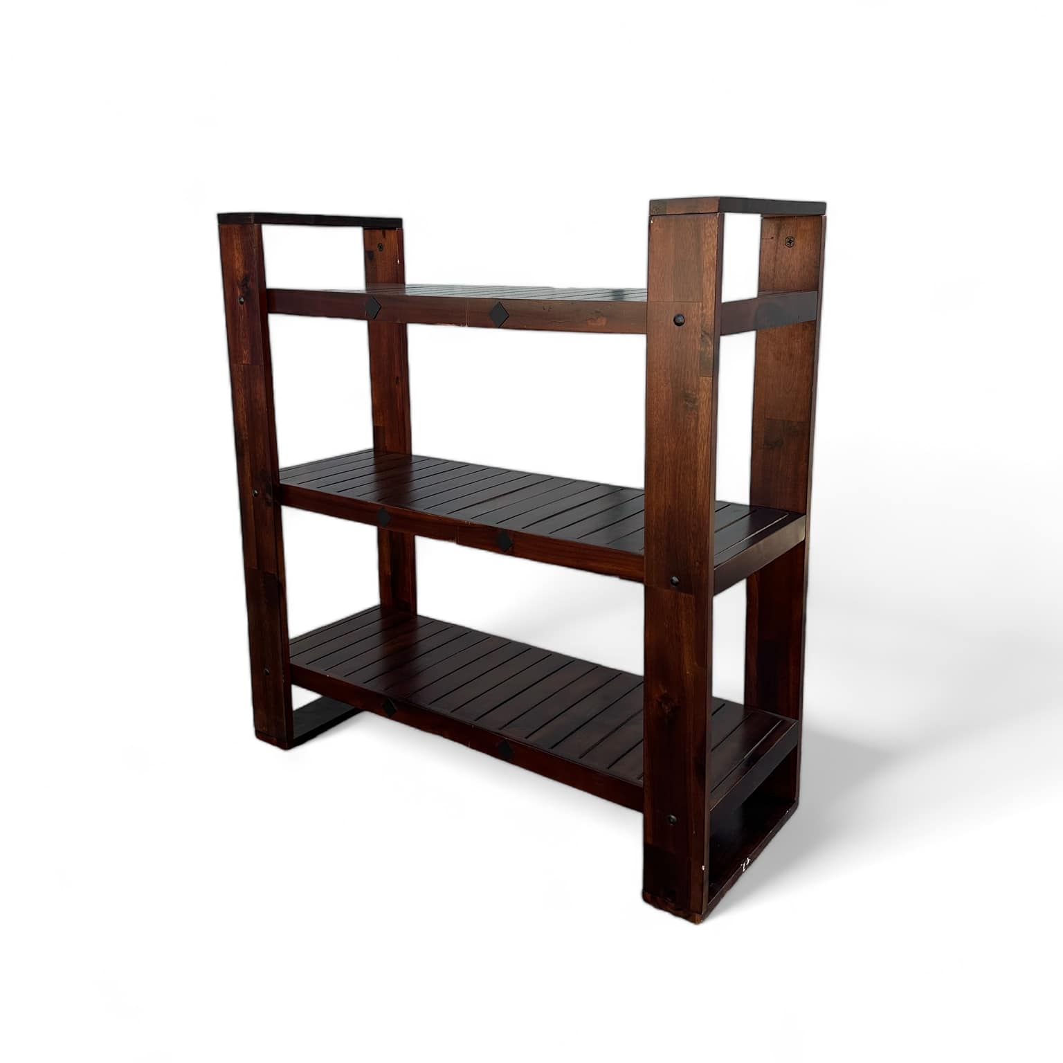 Стелаж на 3 полиць з широкими бічними стійками  т-дерево SR-091