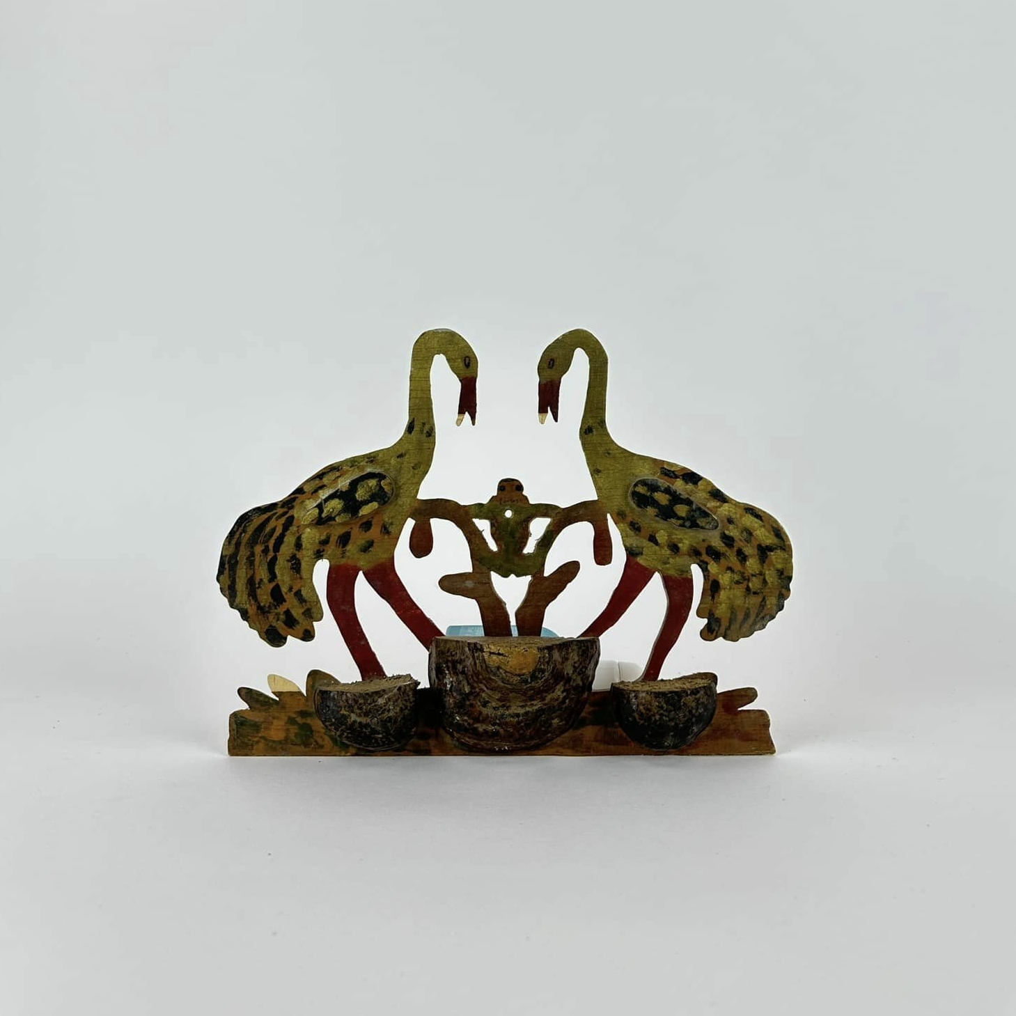 Декор настінний Лелеки дерево етно вінтаж