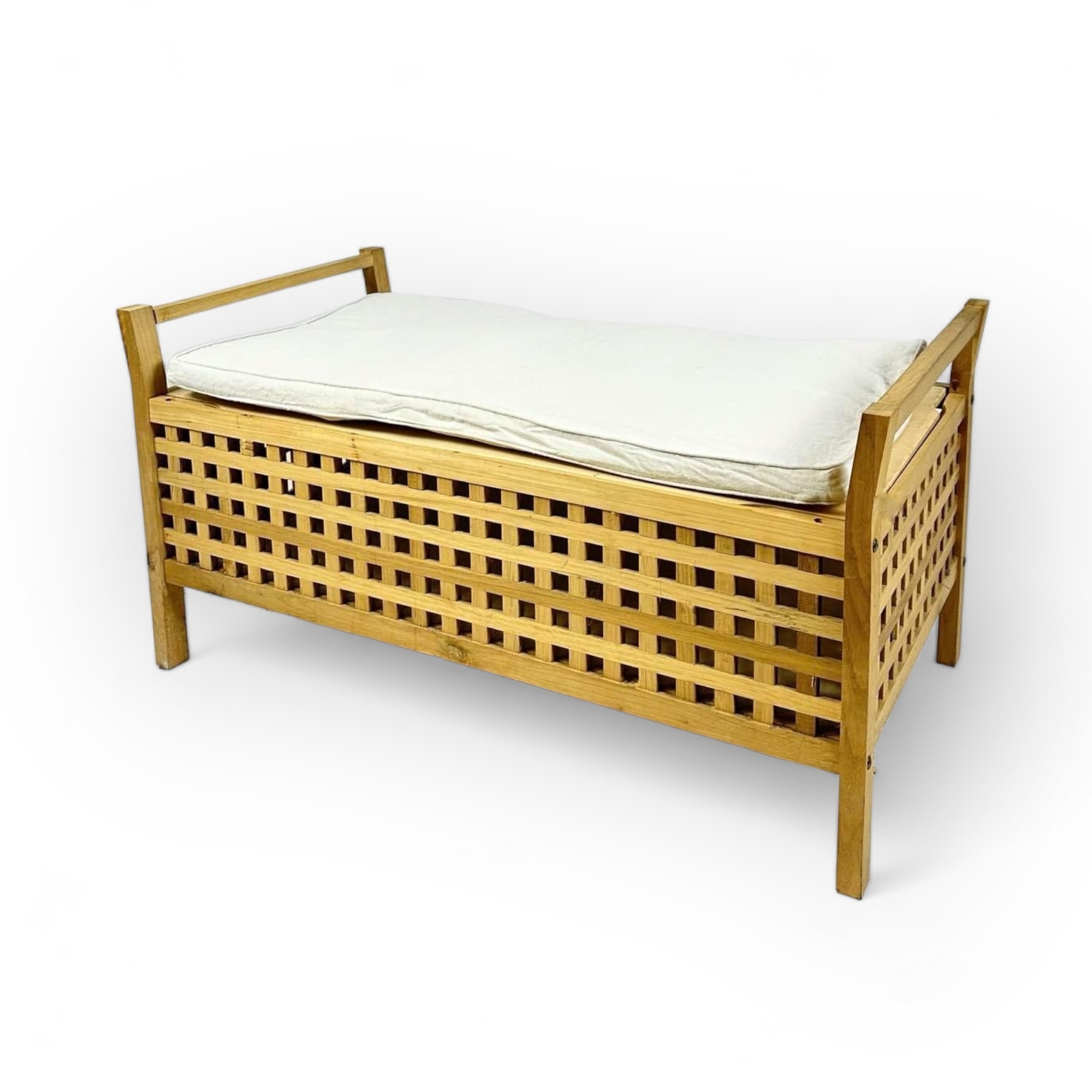 Лавка з місцем для зберігання дерево/текстиль GF-033