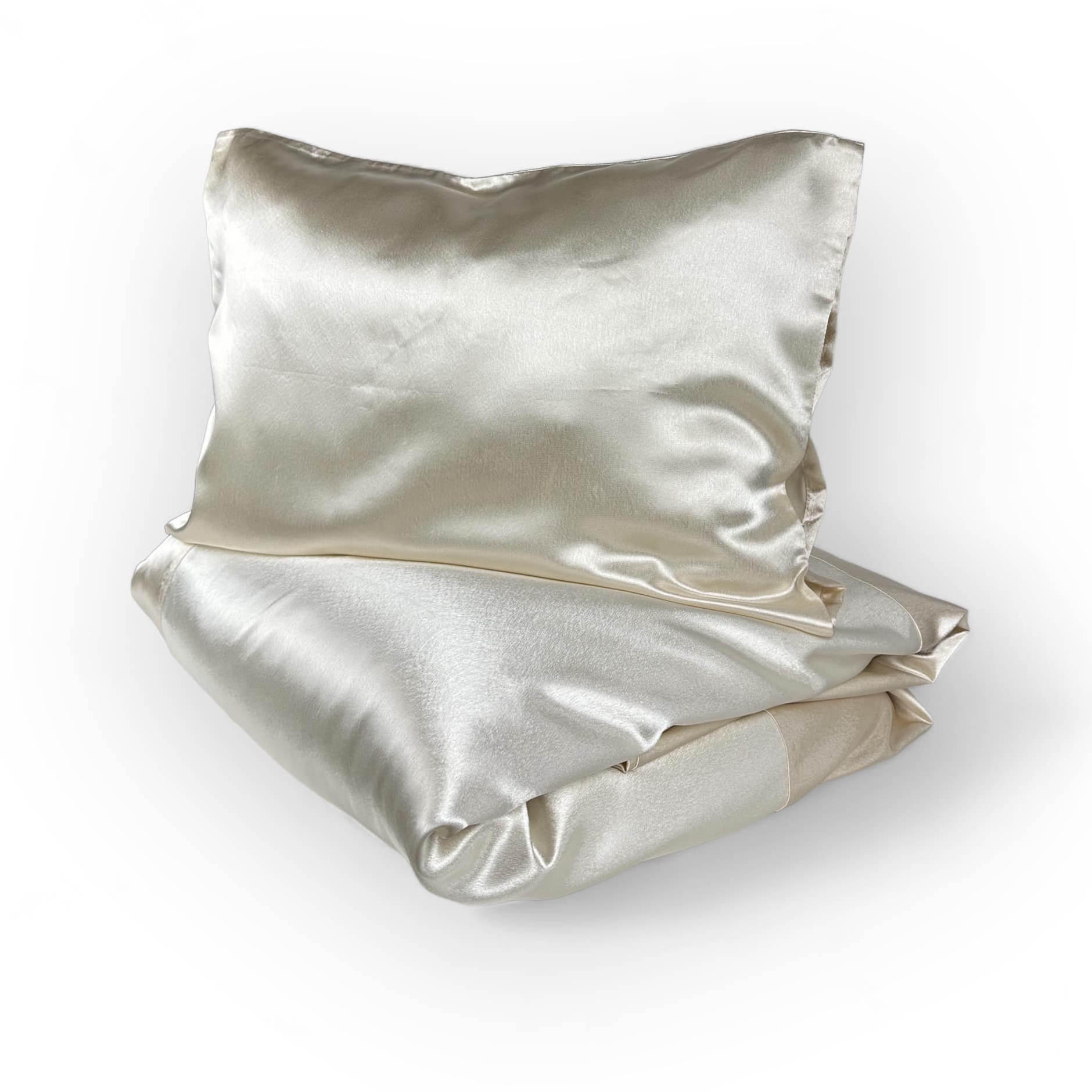 Наволочка / Підковдра ваніль атлас поліестер BL-024