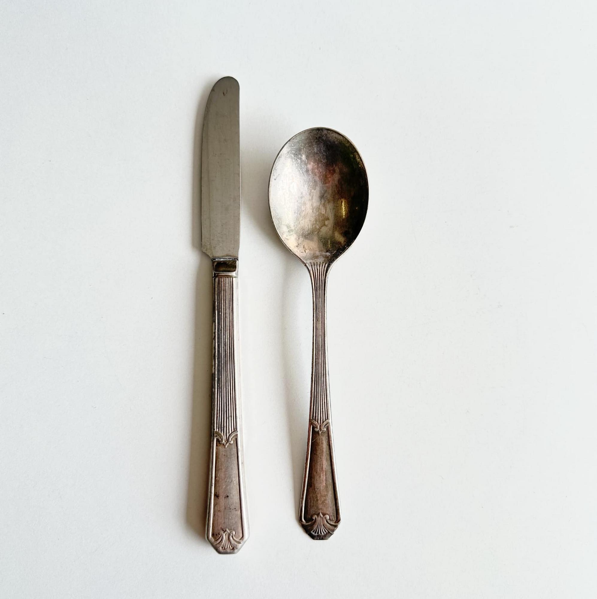 Столові прибори сріблення вінтаж KL-041