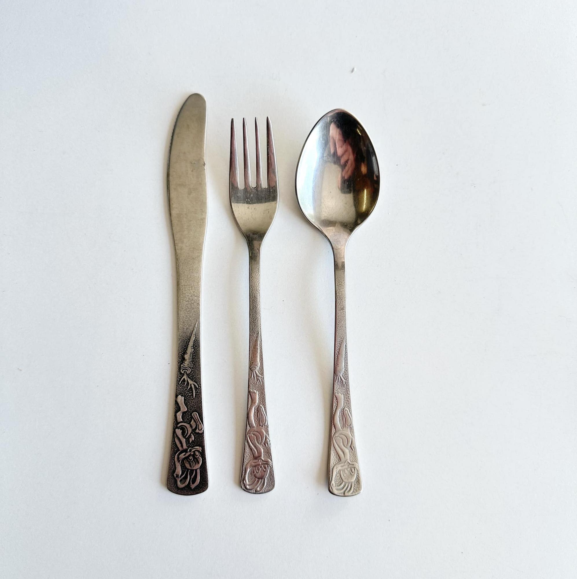 Столові прибори дитячі нерж KL-066