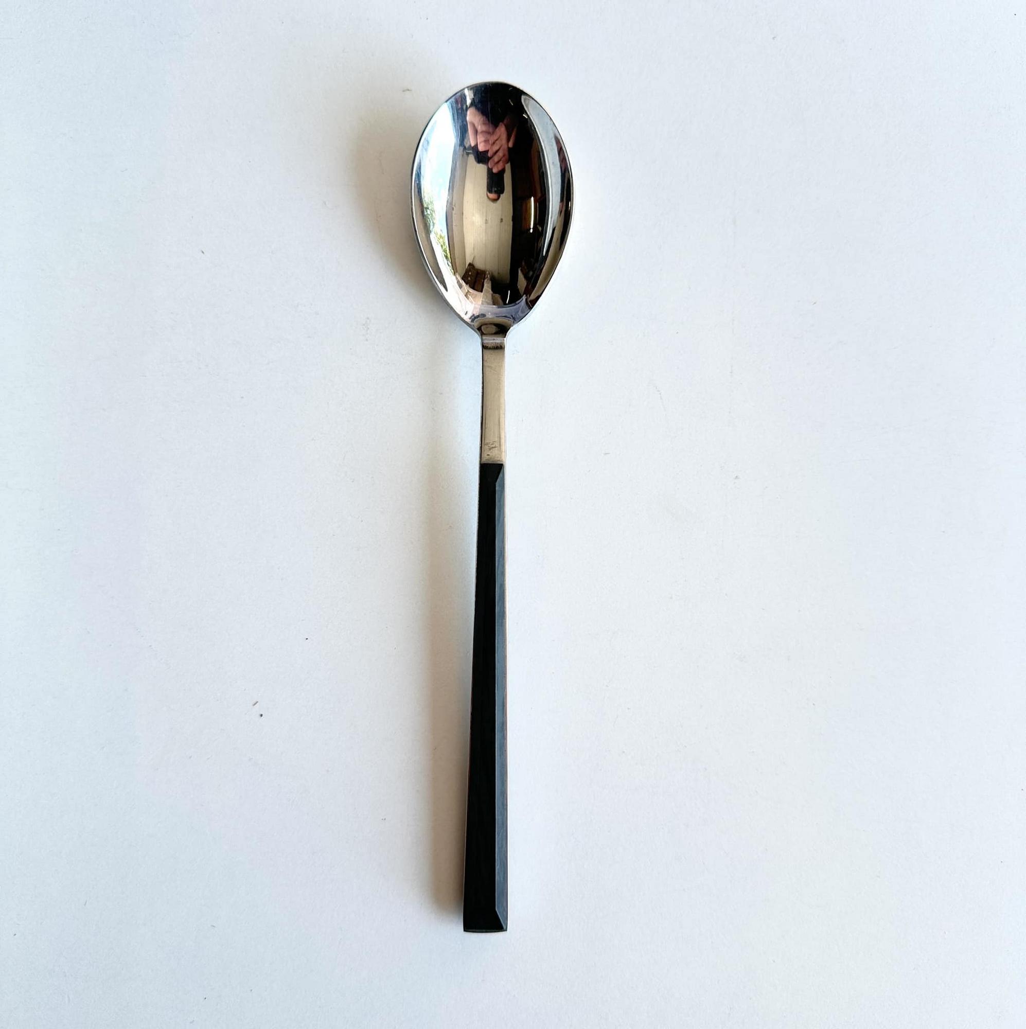 Ложка нерж/пластик чорний KL-080