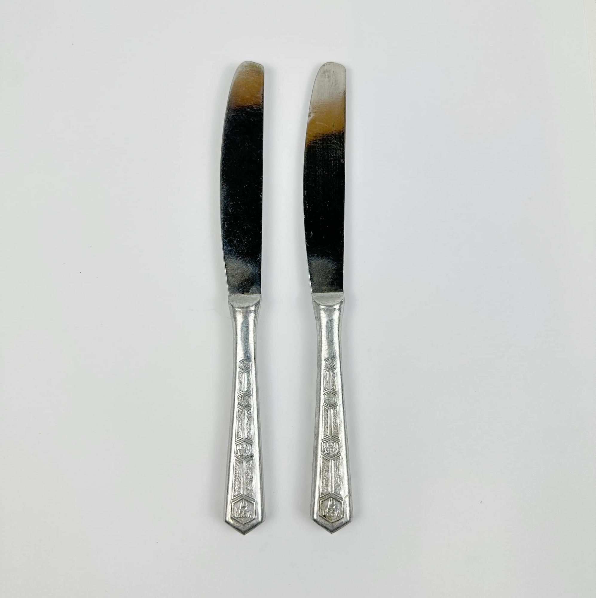 Ніж столовий рельєфна ручка вінтаж KL-101