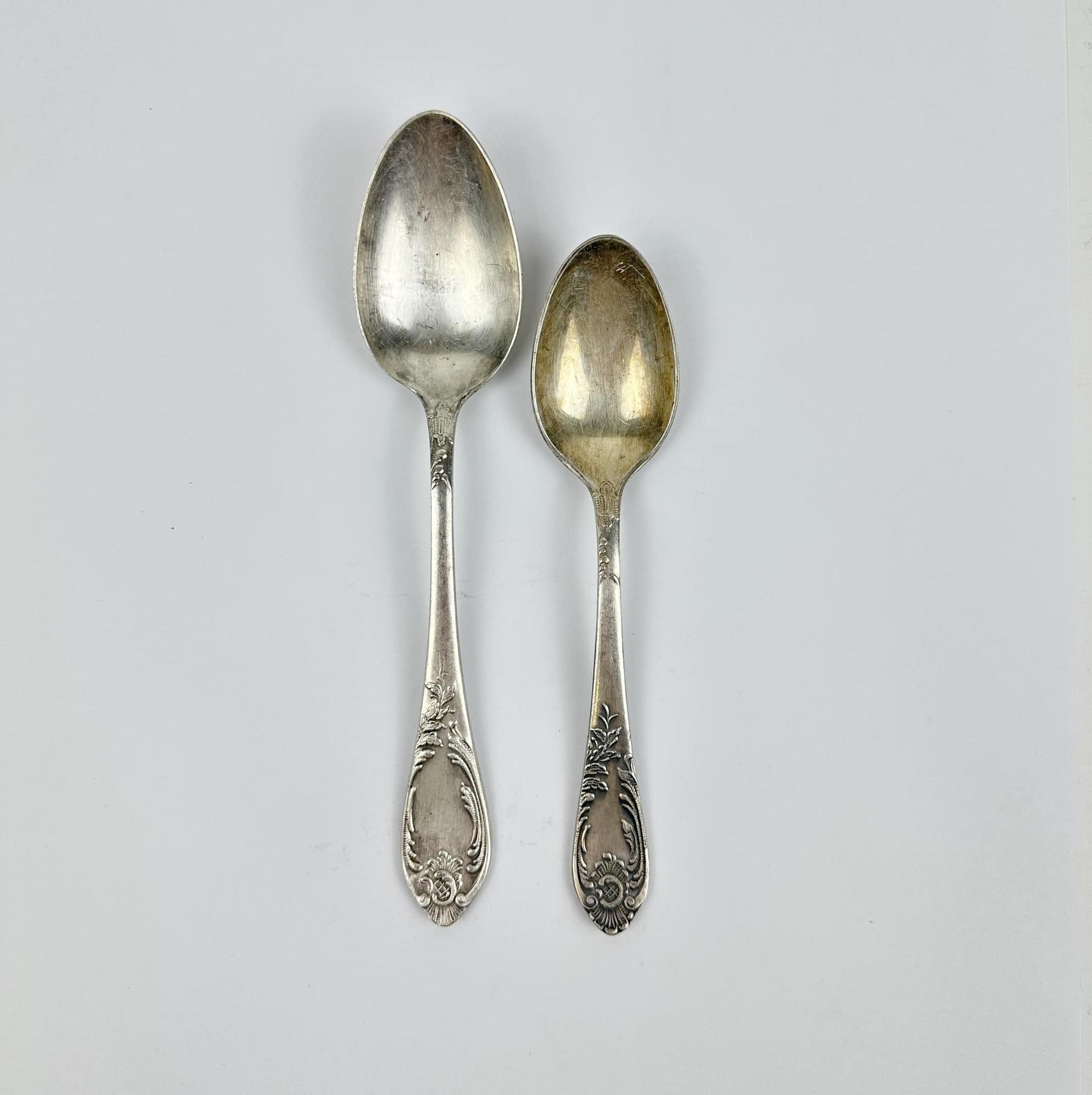 Ложка столова/десертна мельхіор вінтаж KL-110