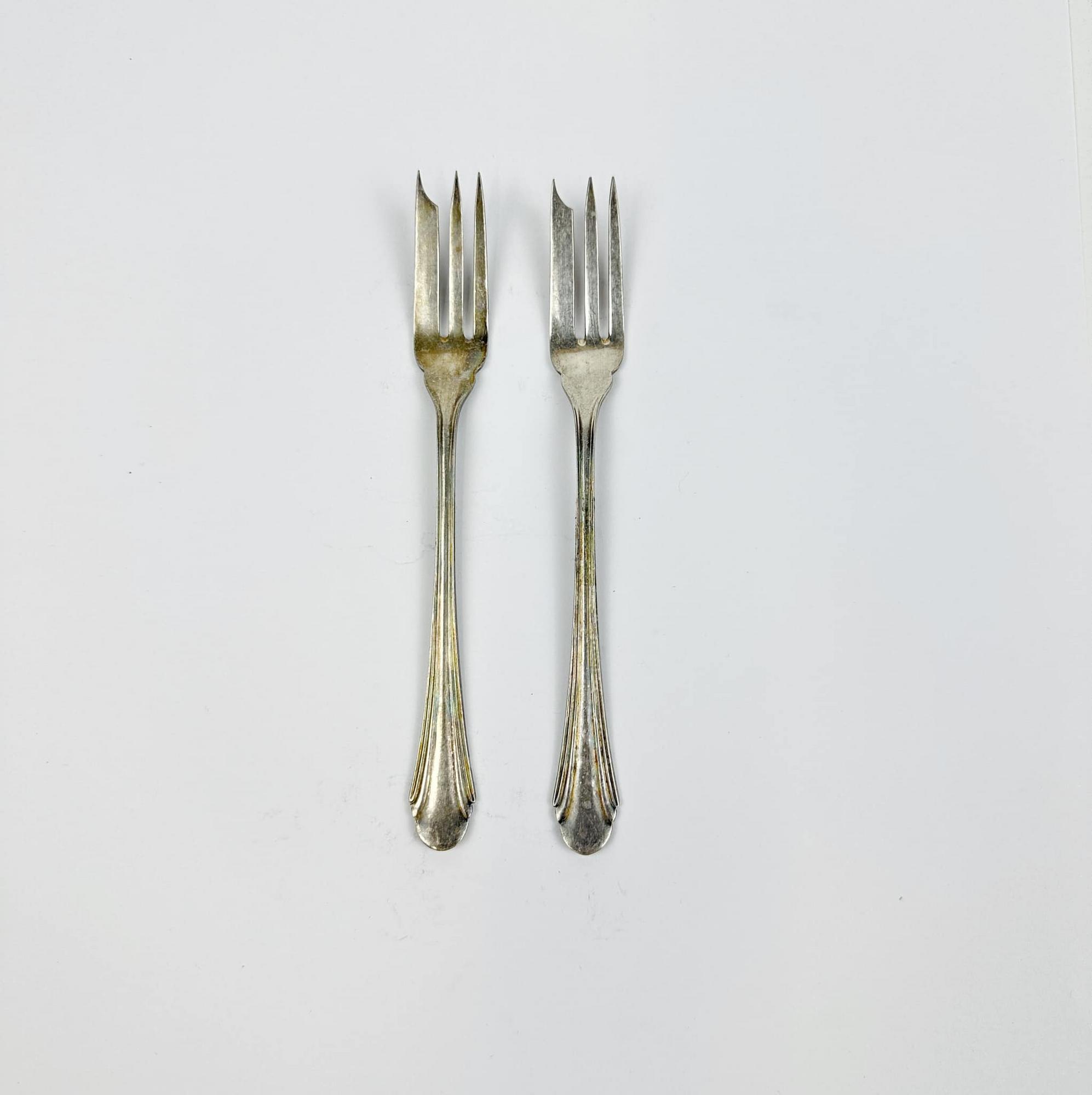 Вилка десертна столове срібло вінтаж KL-115