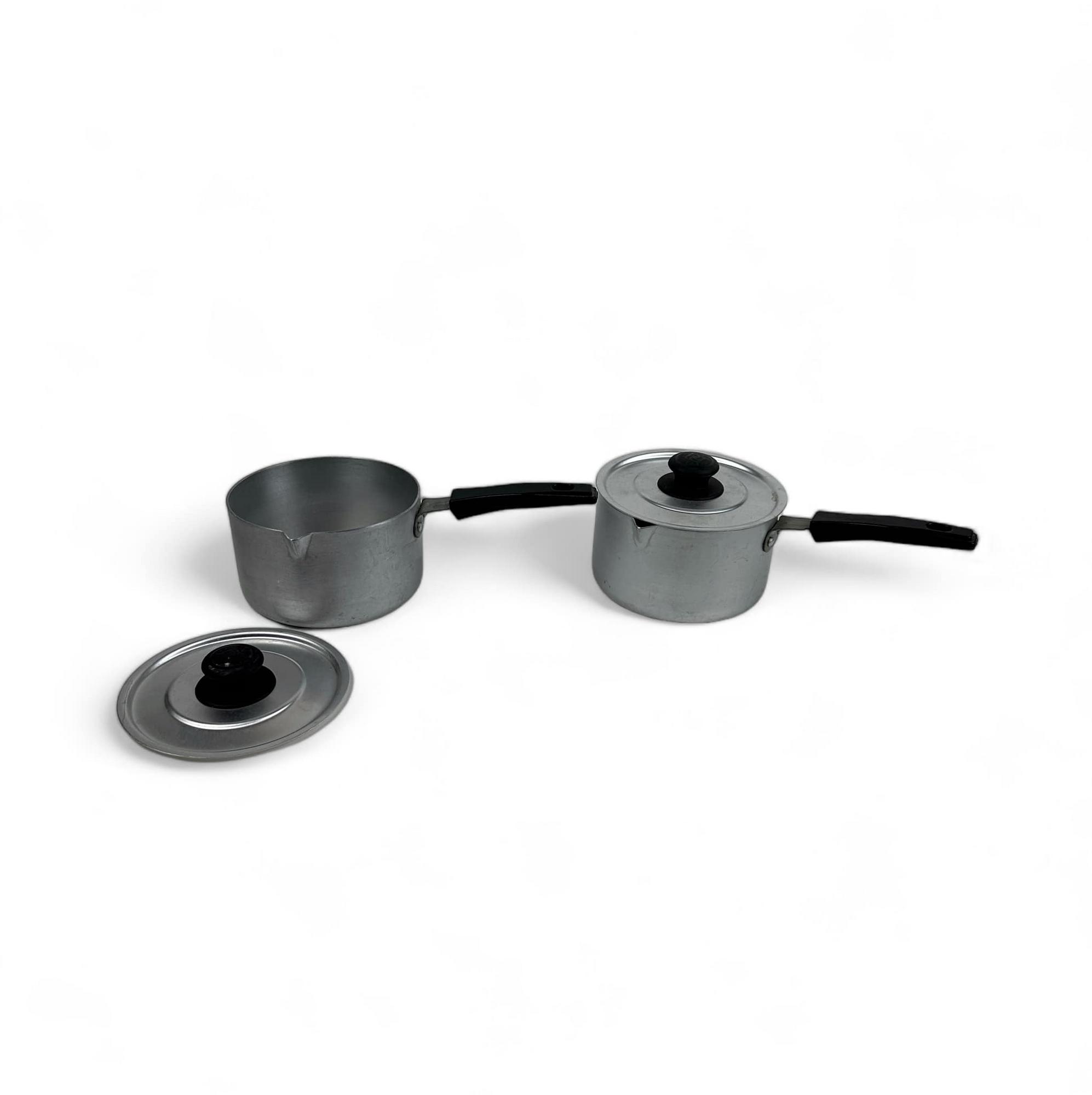 Каструлька сіра з ручкою і кришкою KH-231